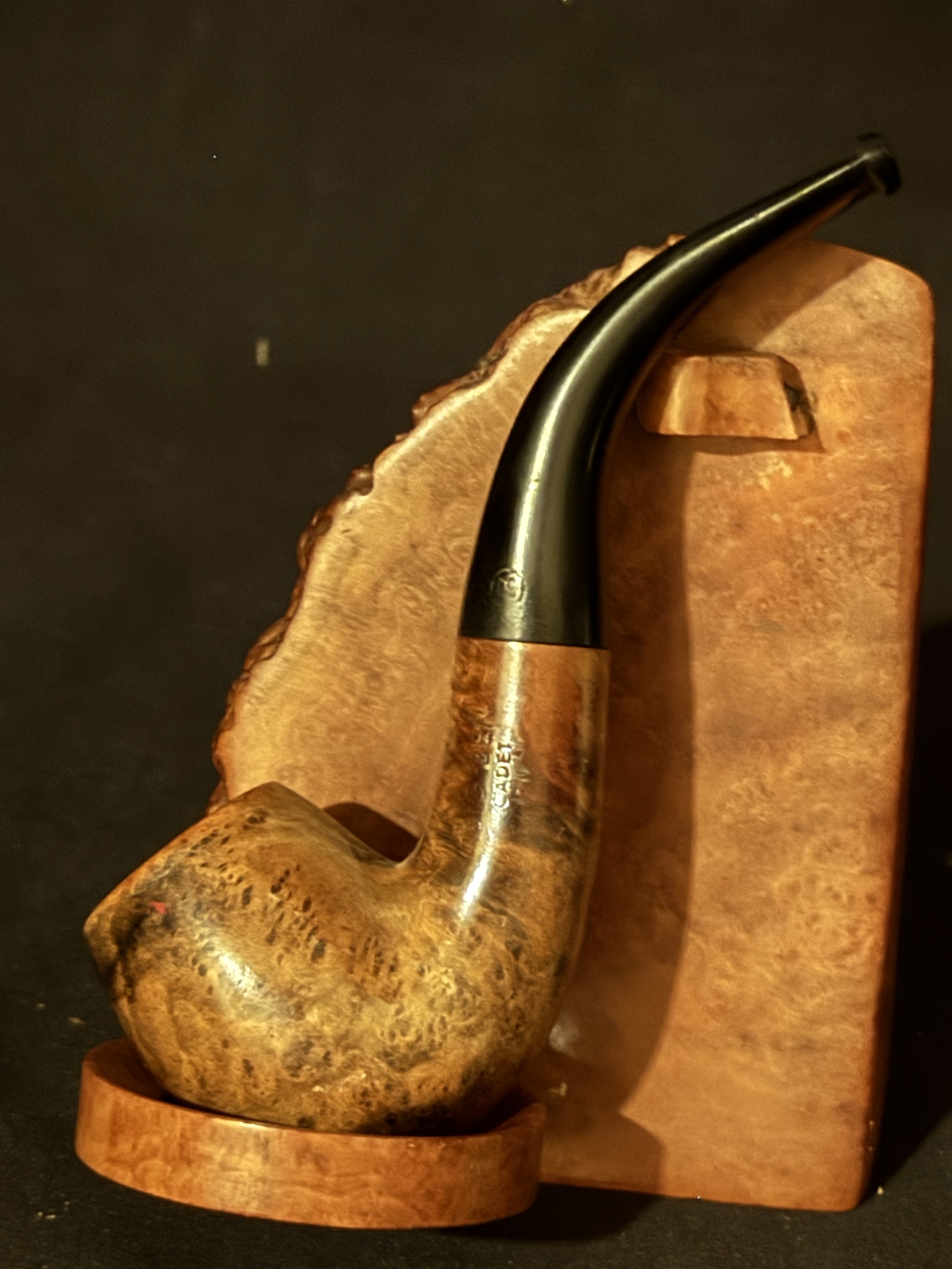 Big Ben Cadet Smooth Bent Billaard Estate Pipe | Vulcanite Stem | 1945-1948