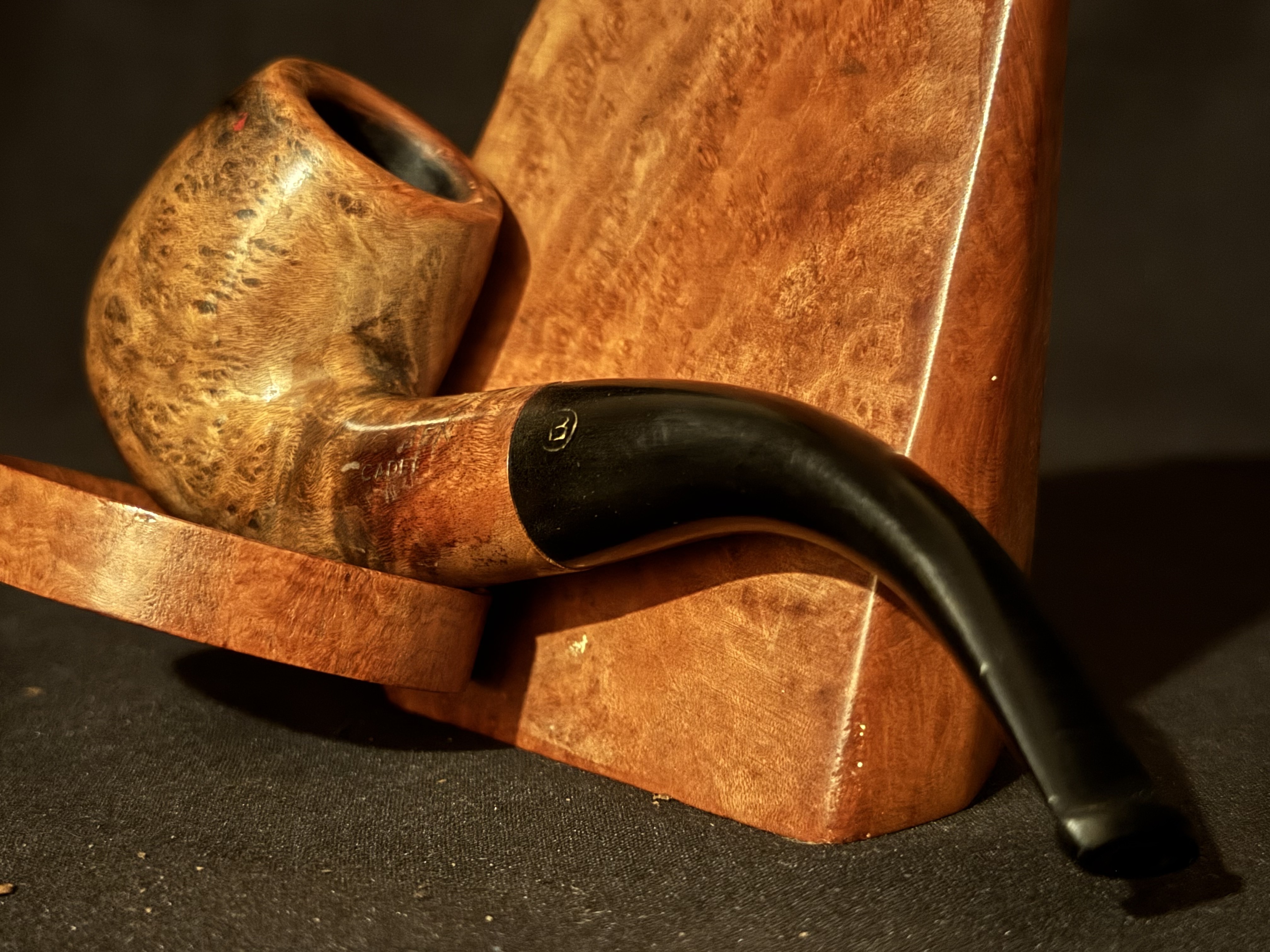 Big Ben Cadet Smooth Bent Billaard Estate Pipe | Vulcanite Stem | 1945-1948 9