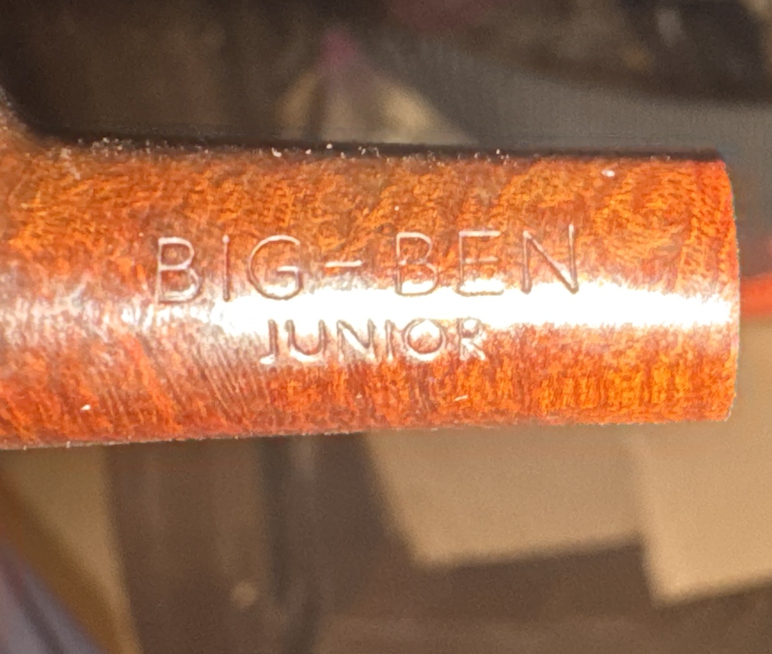 Big Ben Juinior (66) Smooth Straight Rhodesian Miniature Estate Pipe - Vulcanite Fishtail Stem, No Filter
