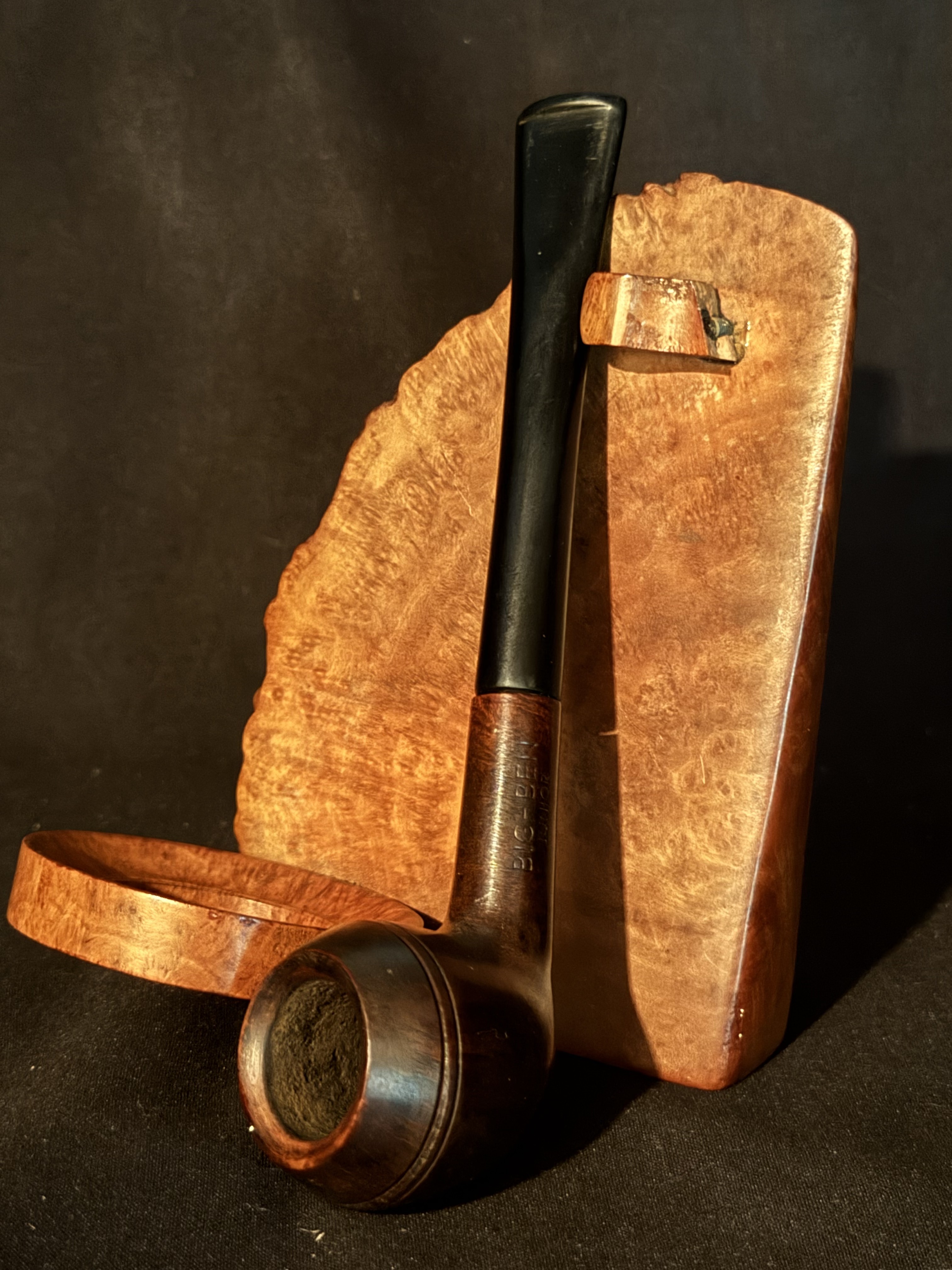 Big Ben Juinior (66) Smooth Straight Rhodesian Miniature Estate Pipe - Vulcanite Fishtail Stem, No Filter 5