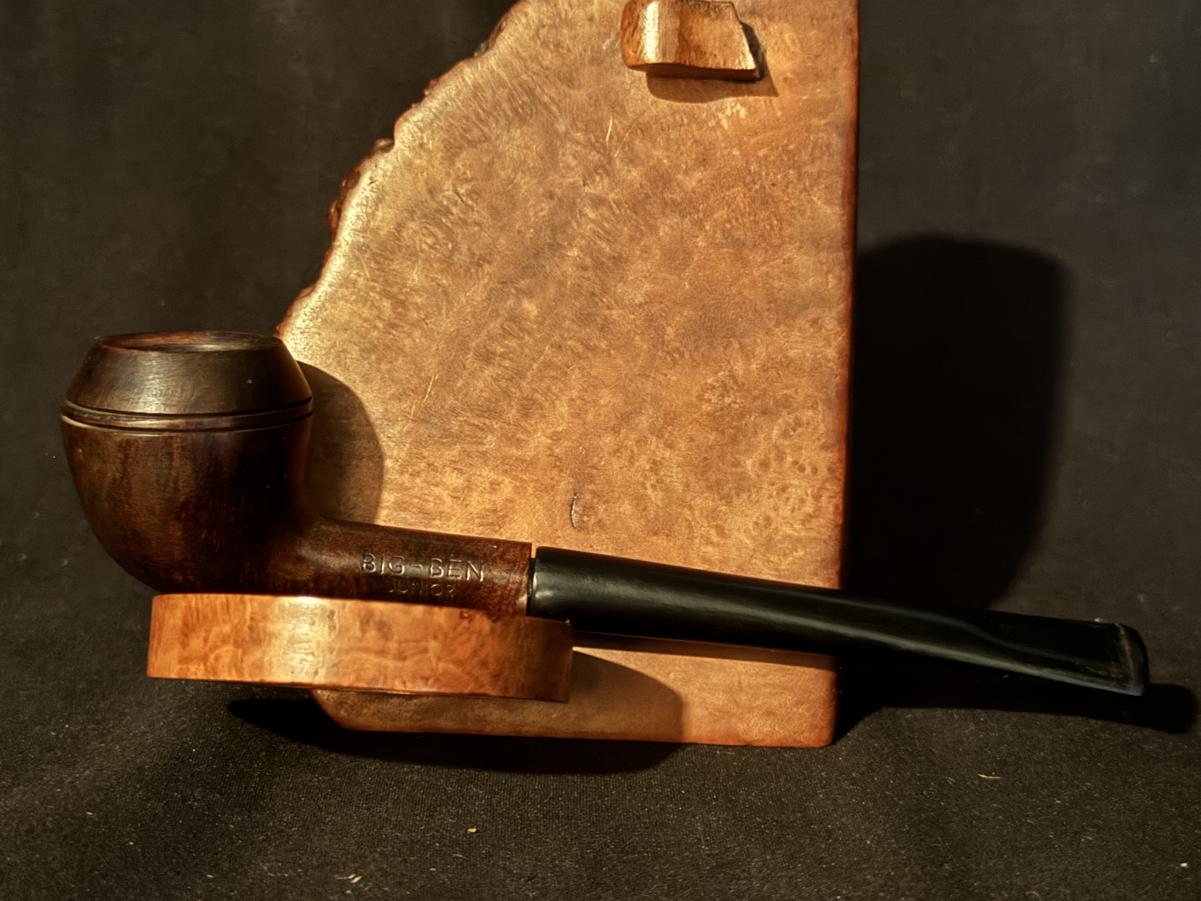 Big Ben Juinior (66) Smooth Straight Rhodesian Miniature Estate Pipe - Vulcanite Fishtail Stem, No Filter 7