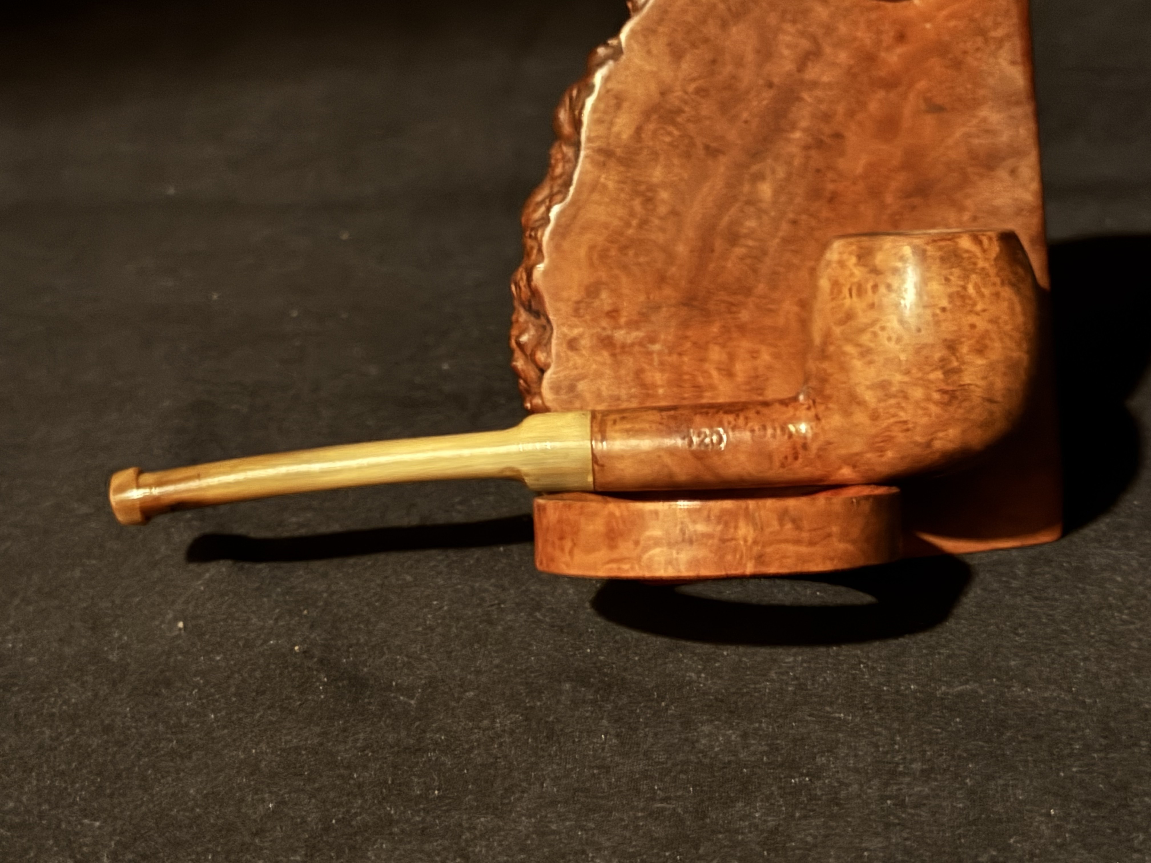 Big Ben Junior 120 Mini Smooth Straight Apple Bakelite Amber Stem Estate Pipe 4