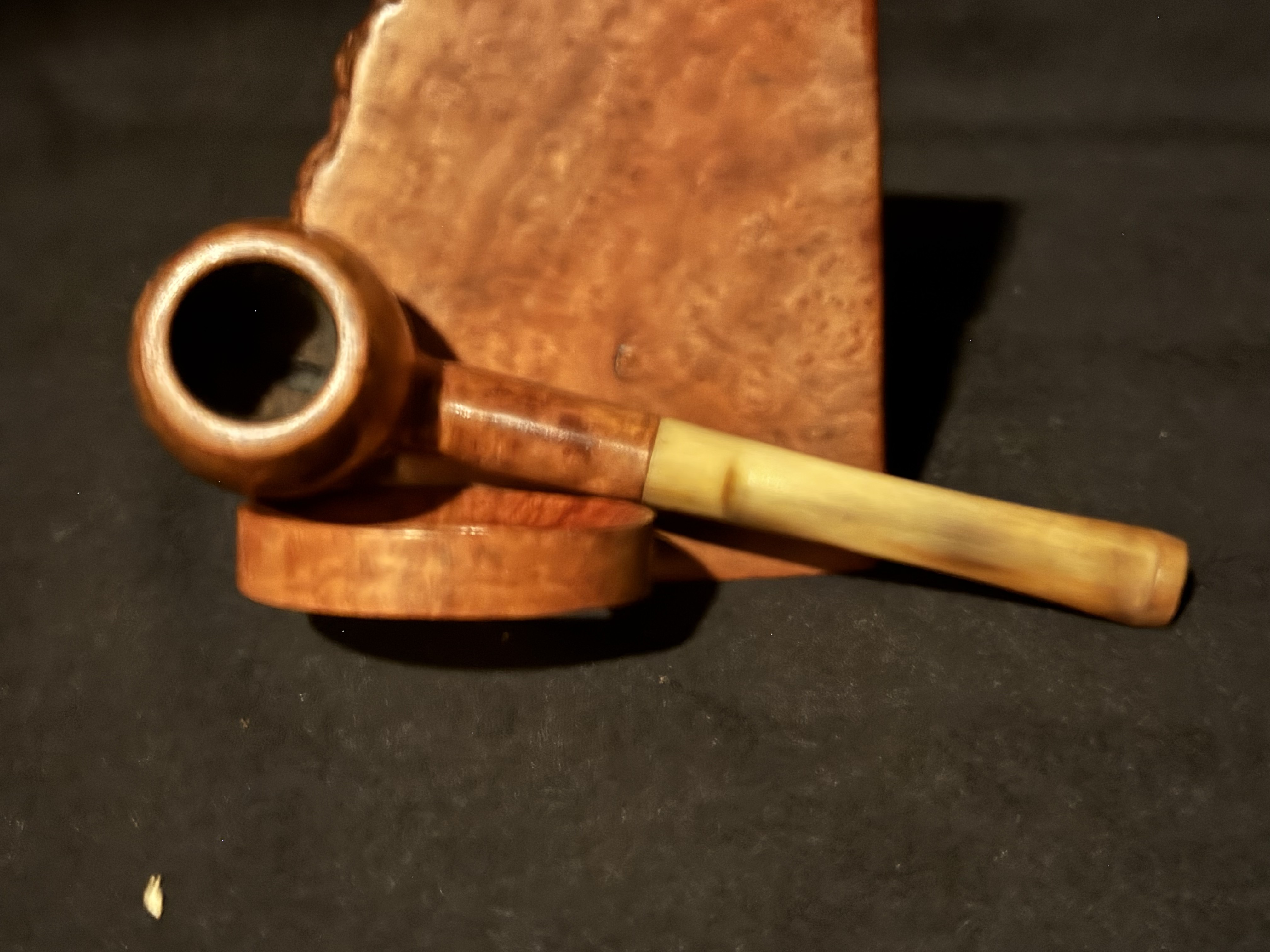 Big Ben Junior 120 Mini Smooth Straight Apple Bakelite Amber Stem Estate Pipe 5