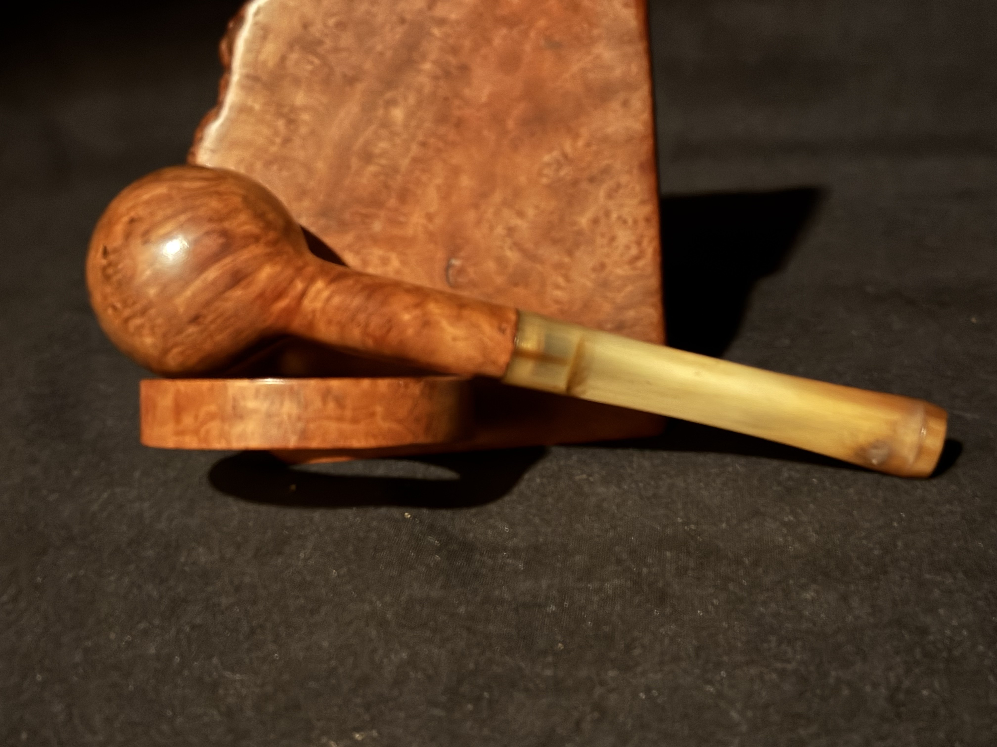 Big Ben Junior 120 Mini Smooth Straight Apple Bakelite Amber Stem Estate Pipe 6