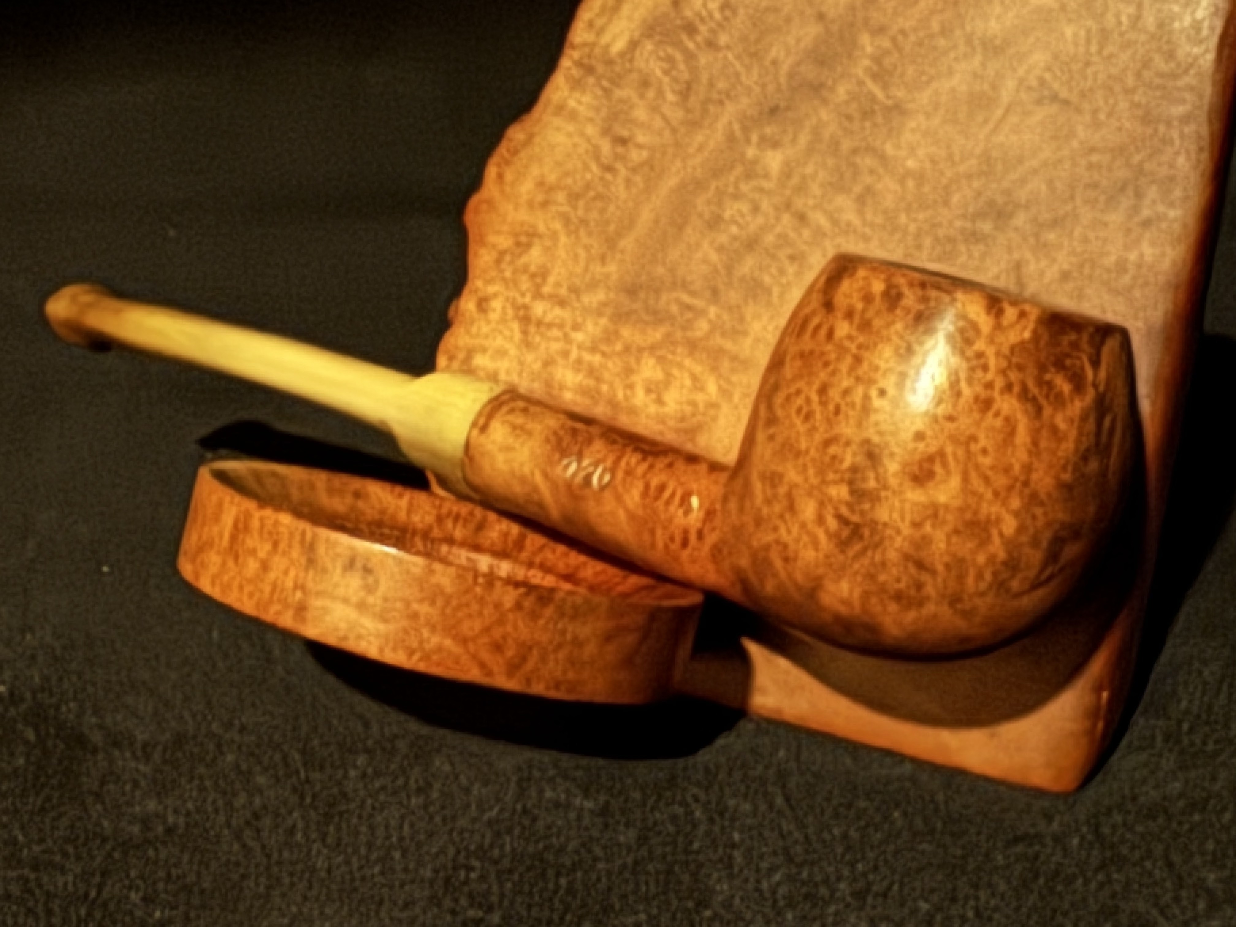 Big Ben Junior 120 Mini Smooth Straight Apple Bakelite Amber Stem Estate Pipe 9