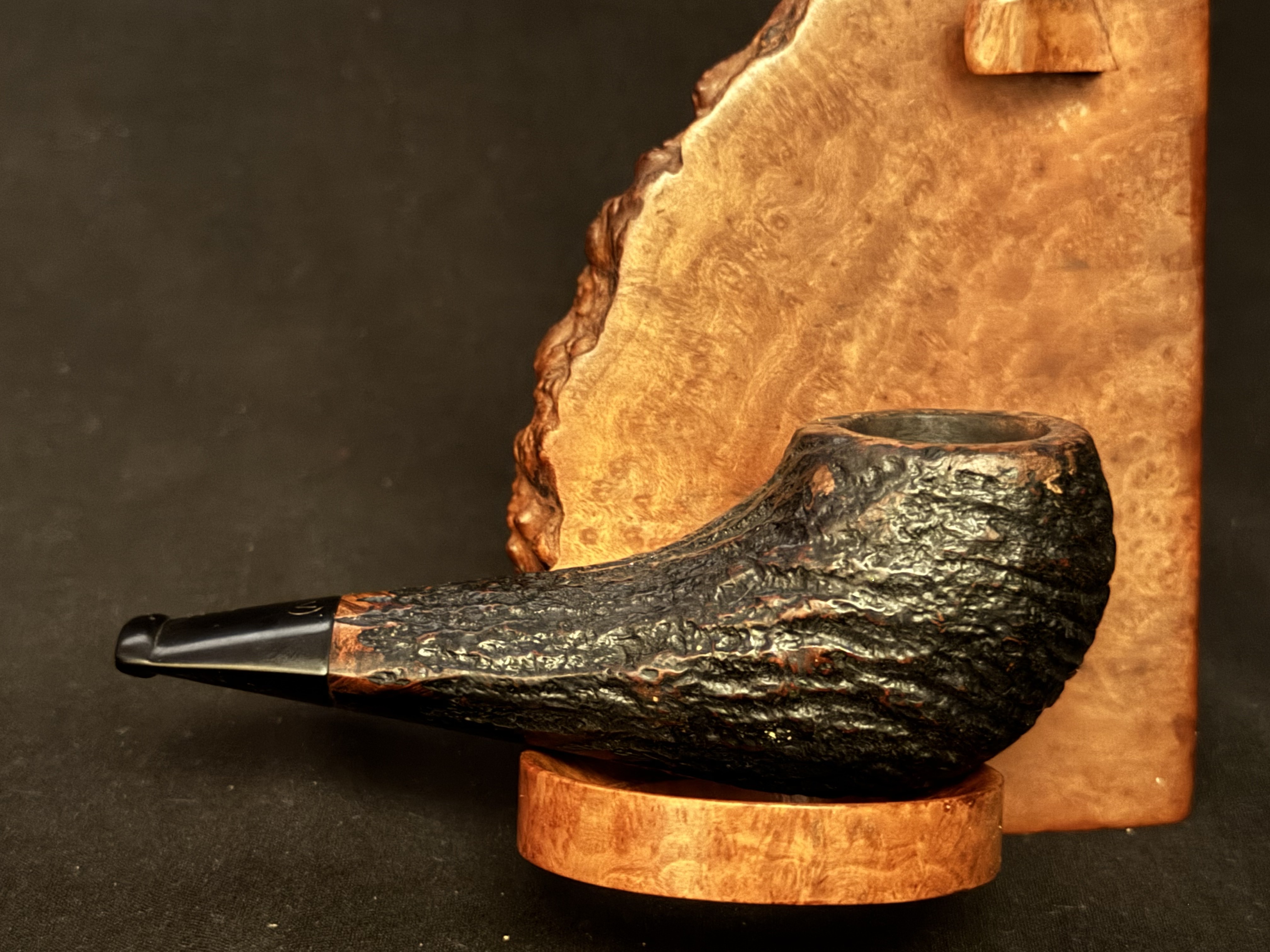 Big Ben PIPO Reg 22402 Sandblast Smooth Straight Billiard Estate Pipe 4