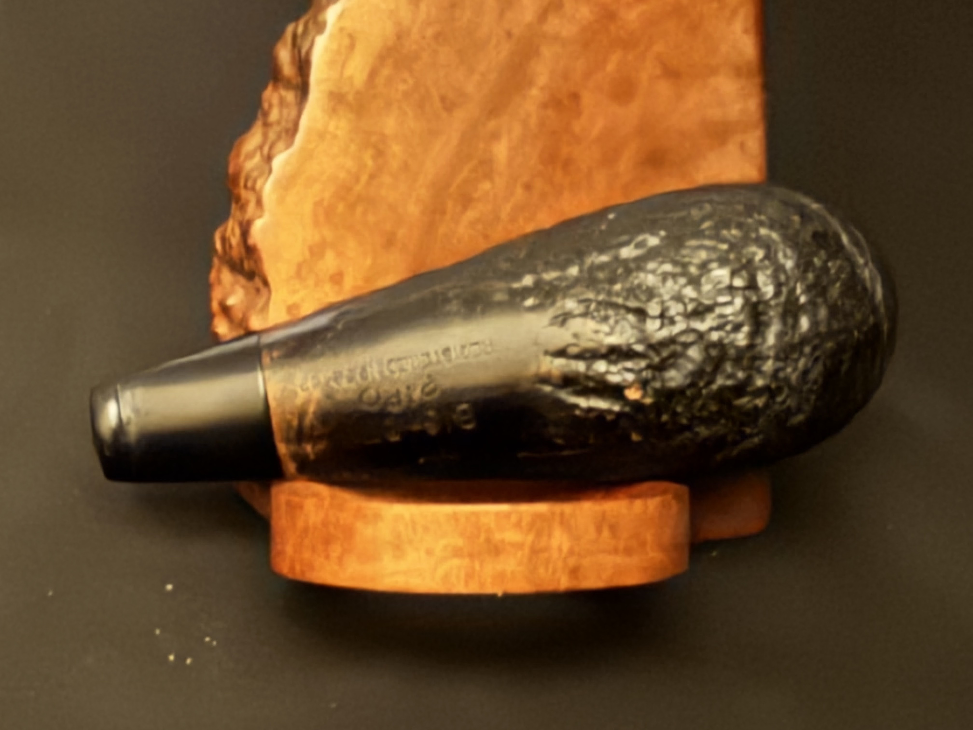 Big Ben PIPO Reg 22402 Sandblast Smooth Straight Billiard Estate Pipe 8