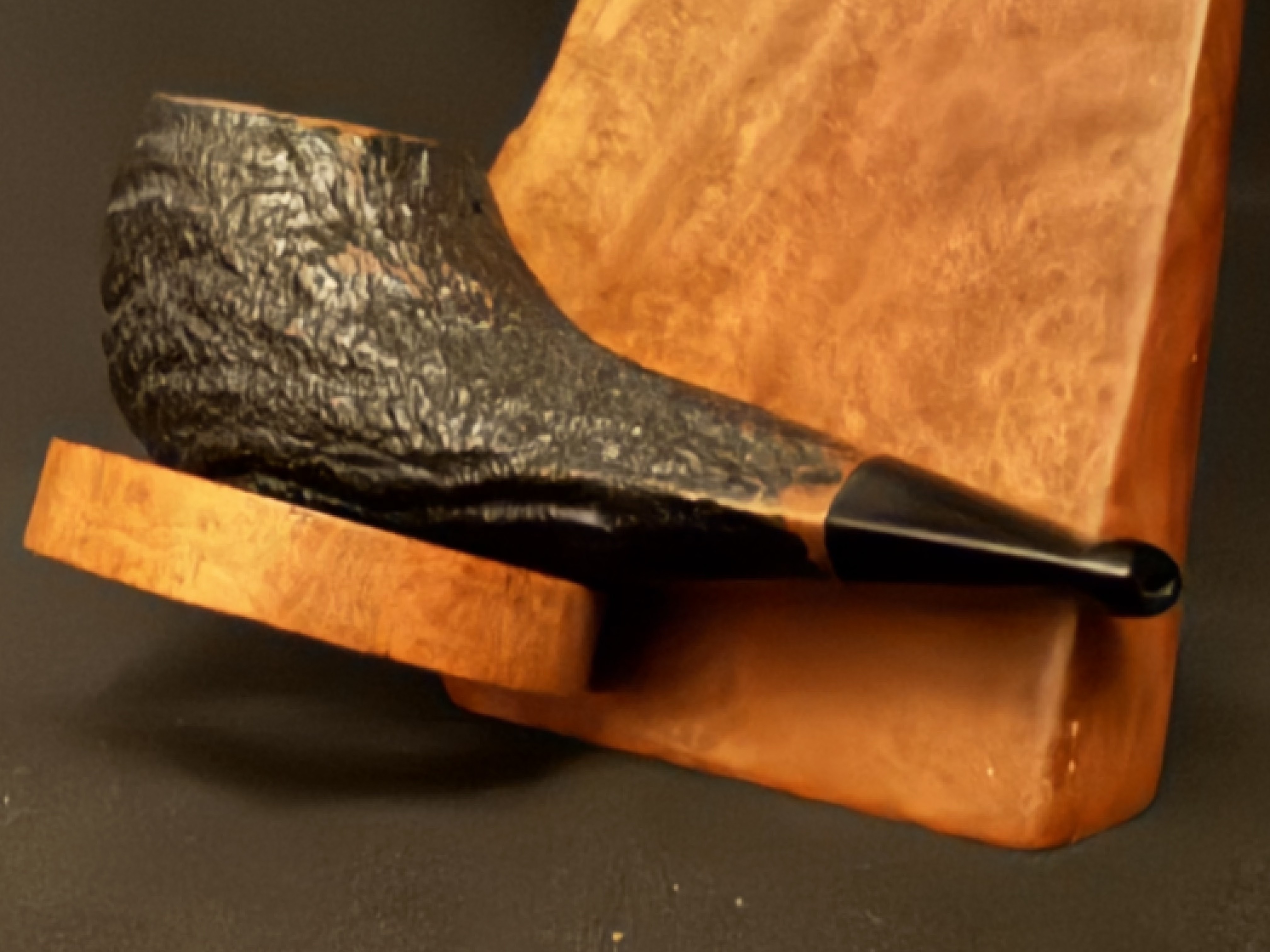 Big Ben PIPO Reg 22402 Sandblast Smooth Straight Billiard Estate Pipe 3