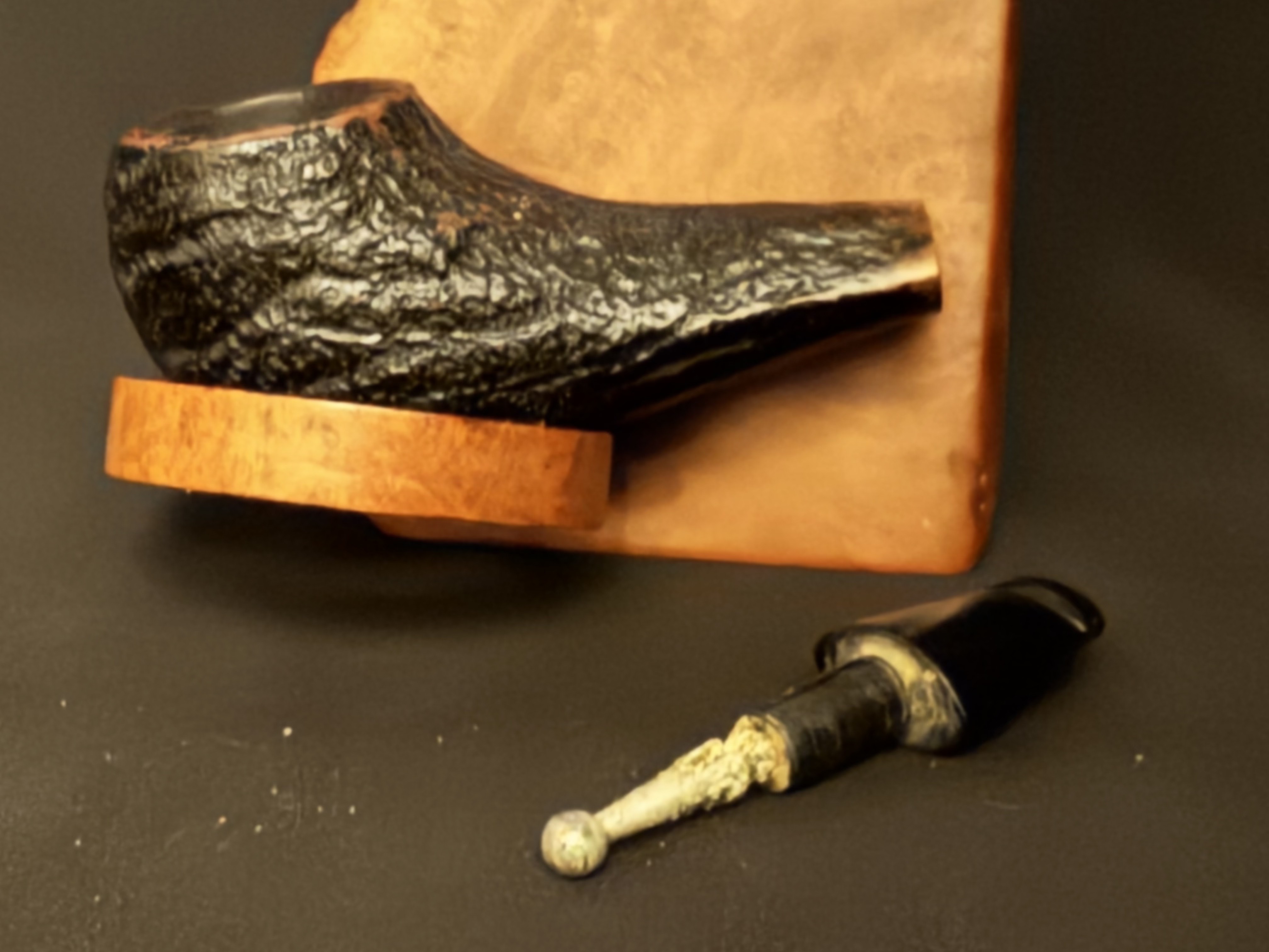 Big Ben PIPO Reg 22402 Sandblast Smooth Straight Billiard Estate Pipe 5