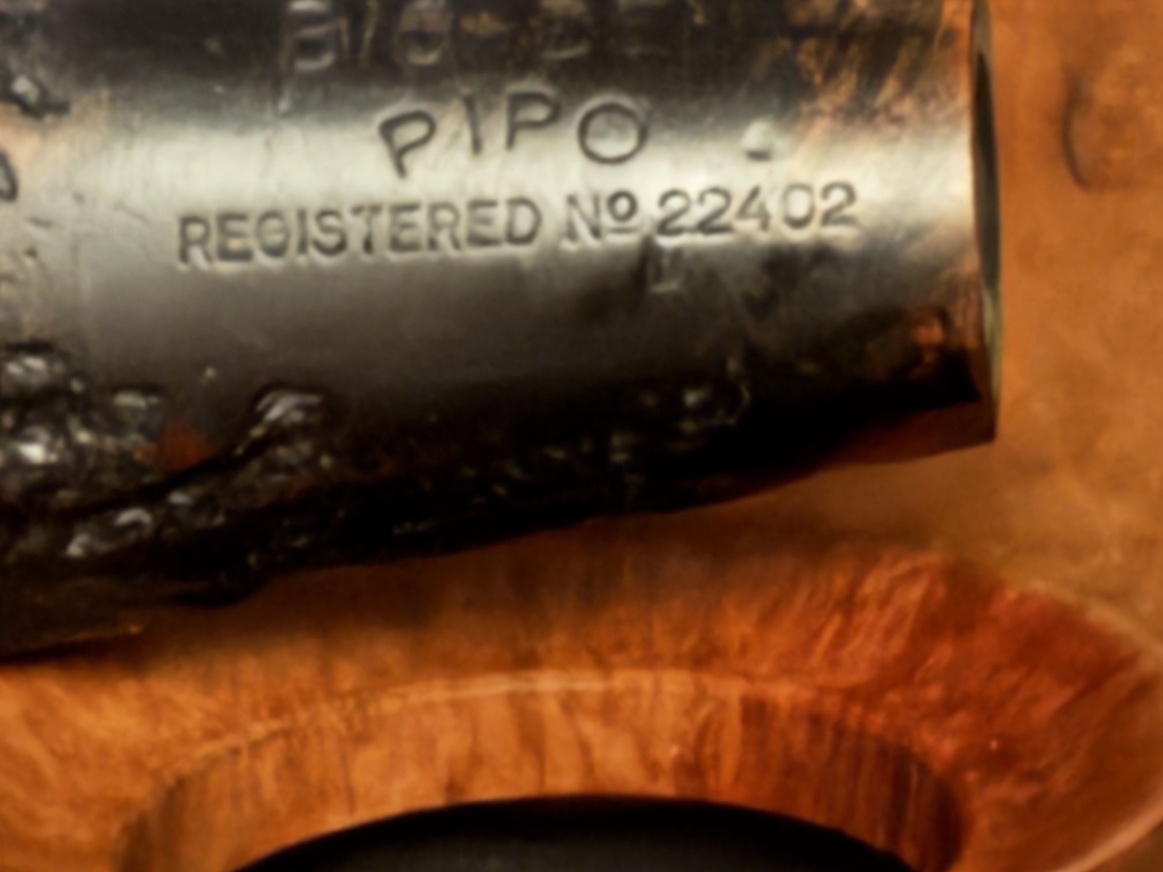 Big Ben PIPO Reg 22402 Sandblast Smooth Straight Billiard Estate Pipe 10