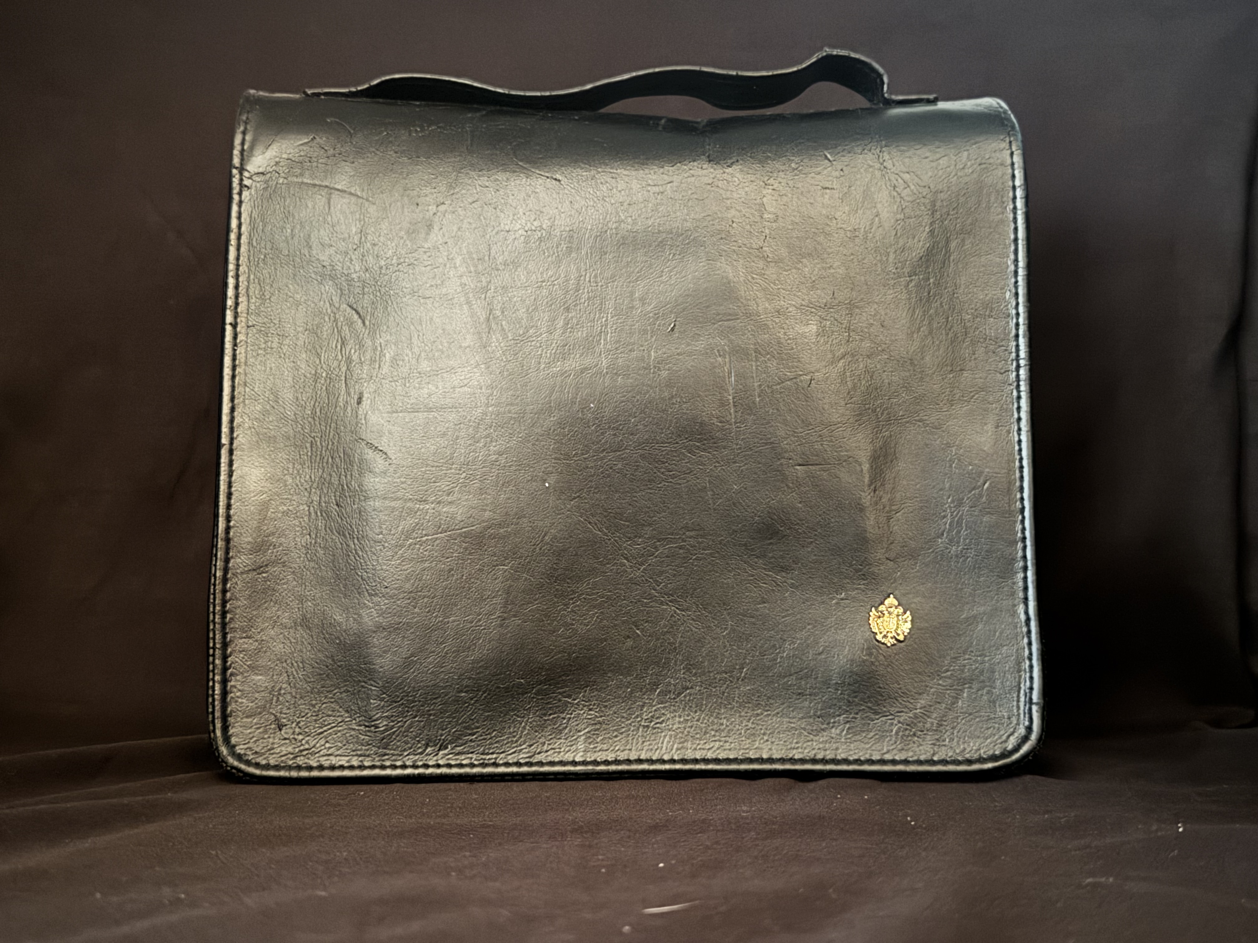 German Leather 6-Pipe Tobacco Accessory Case Pre Used Vintage 8