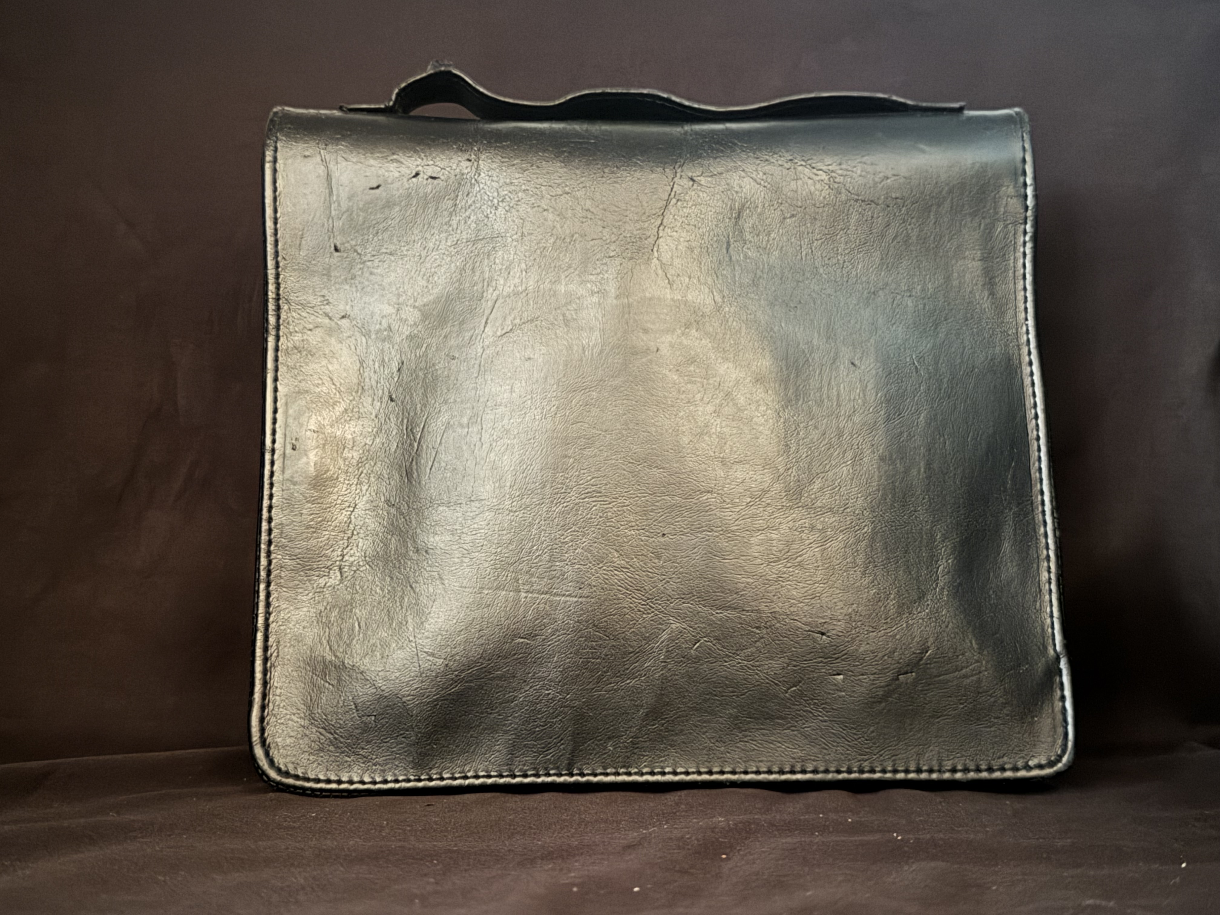 German Leather 6-Pipe Tobacco Accessory Case Pre Used Vintage 9