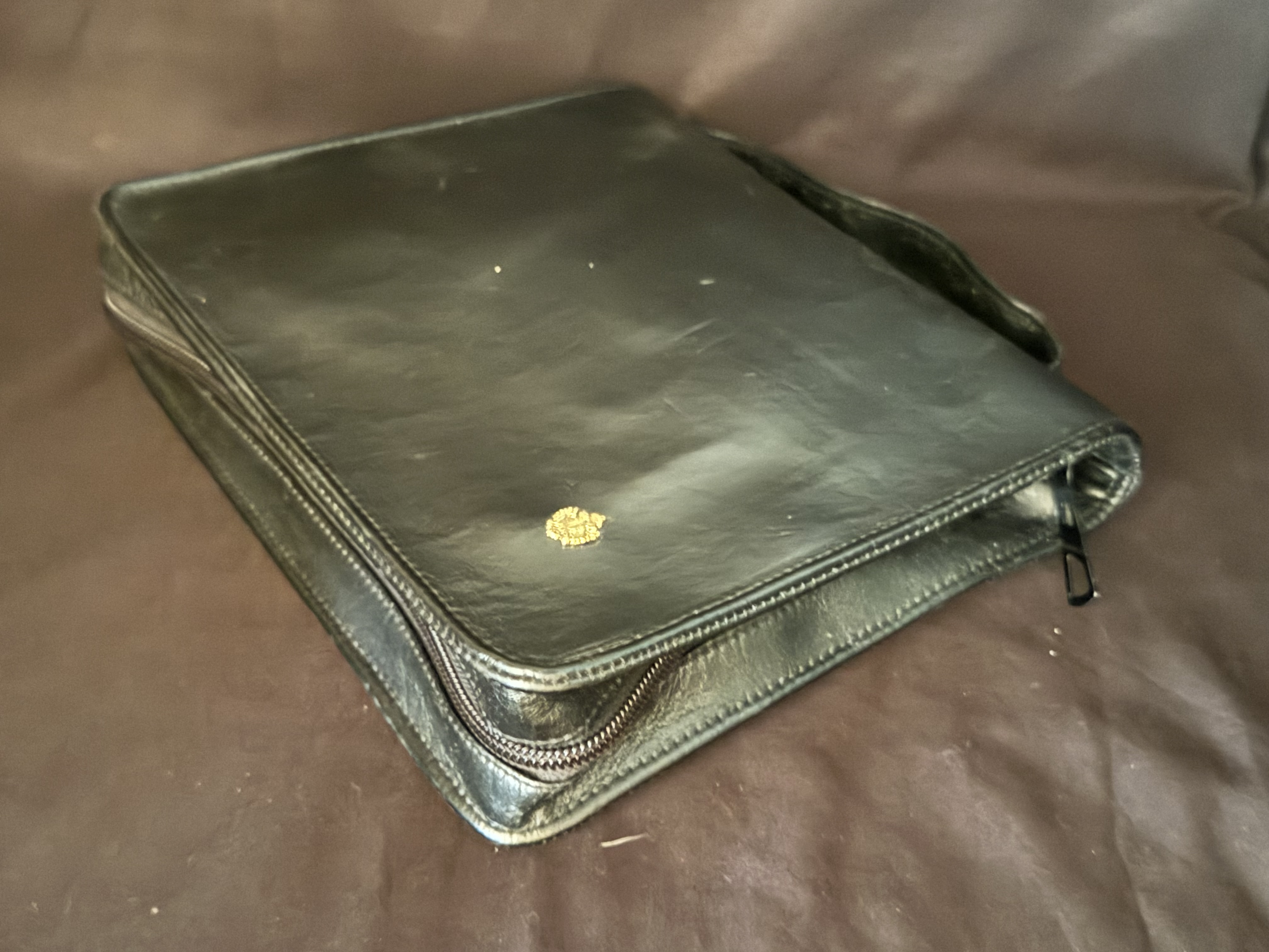 German Leather 6-Pipe Tobacco Accessory Case Pre Used Vintage 11