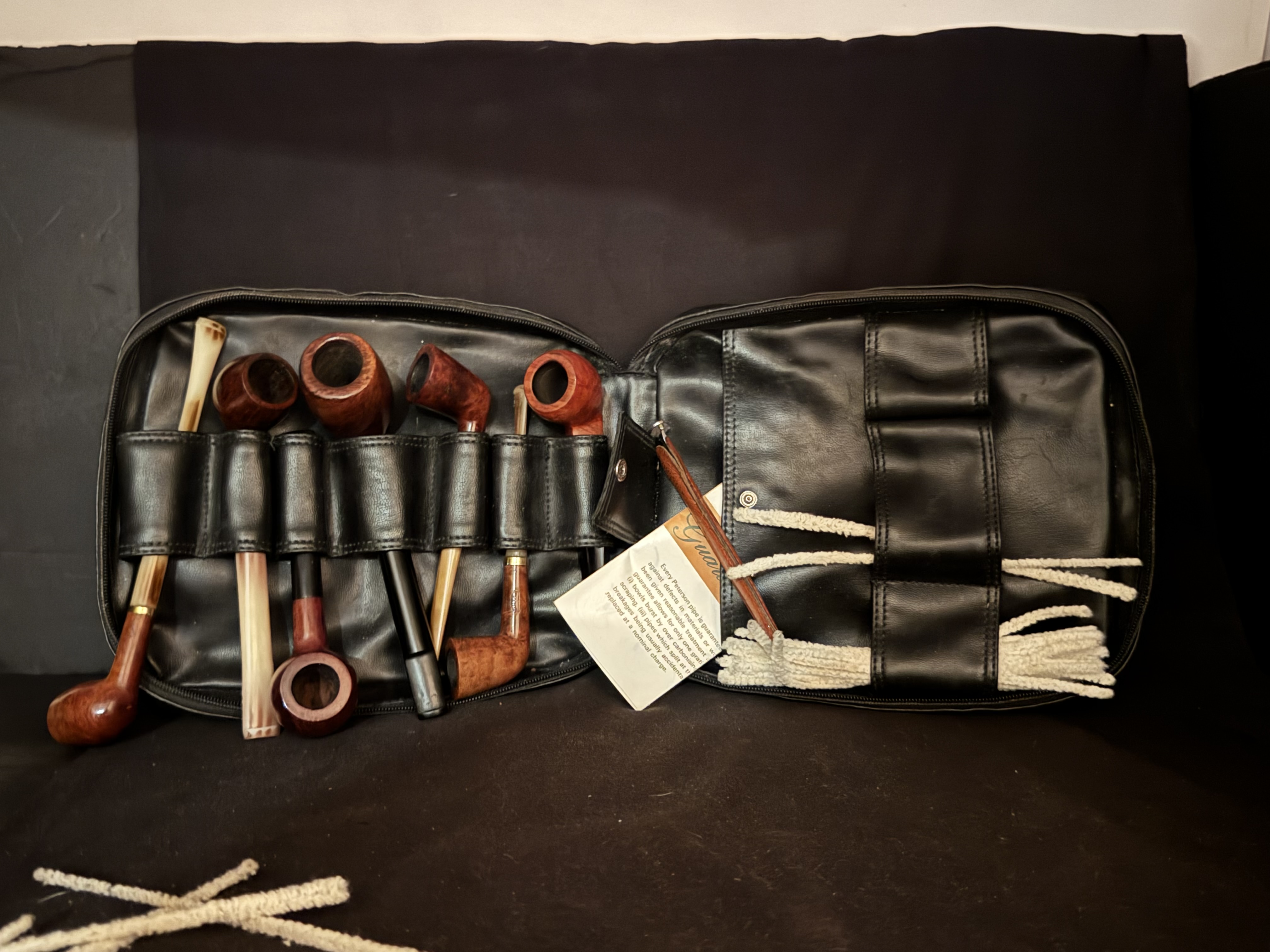 German Leather 7-Pipe Accessory Case Pre-Owned