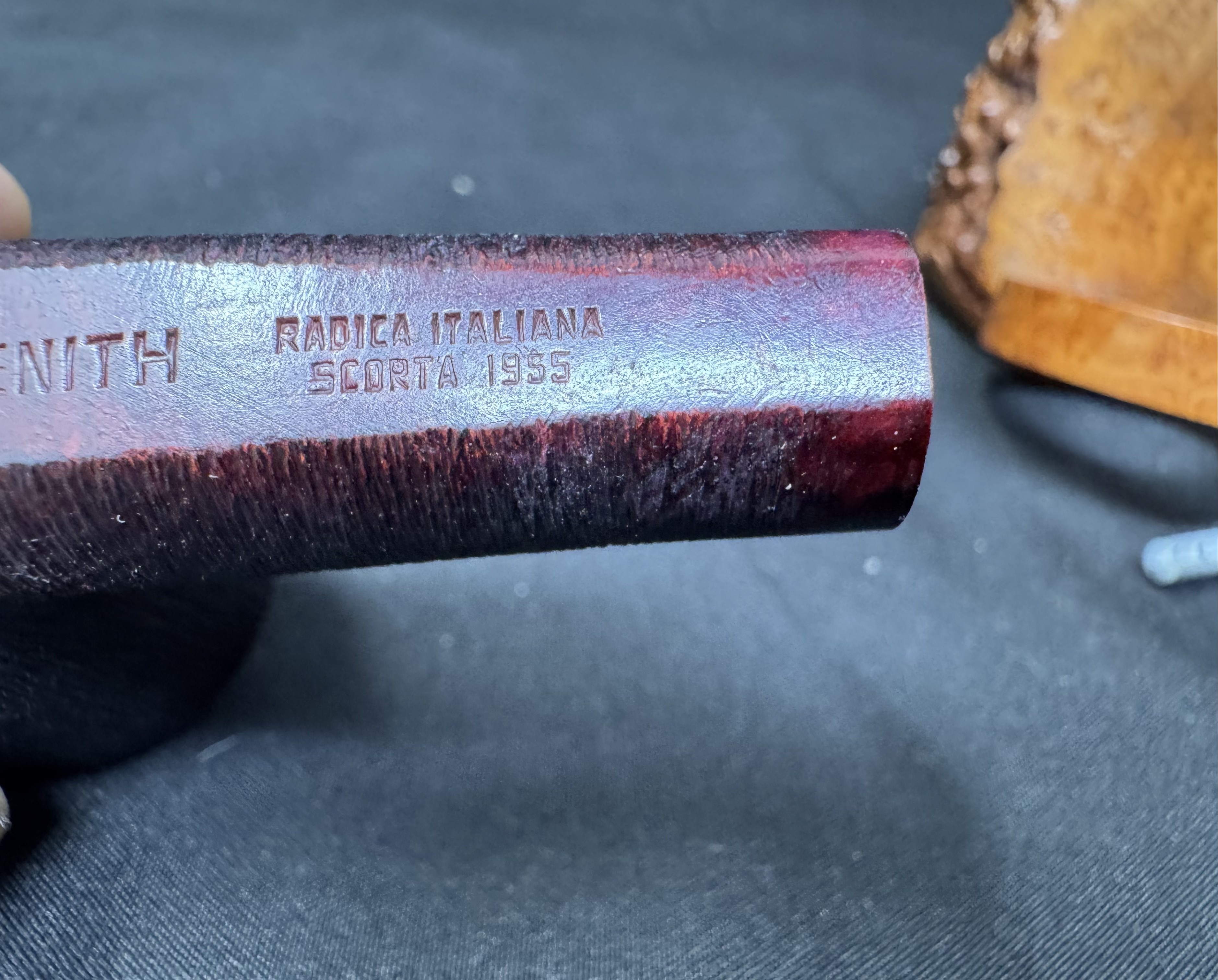 Brand New Zenith Radica Italiana Dublin Sandblast Estate Briar Pipe 9