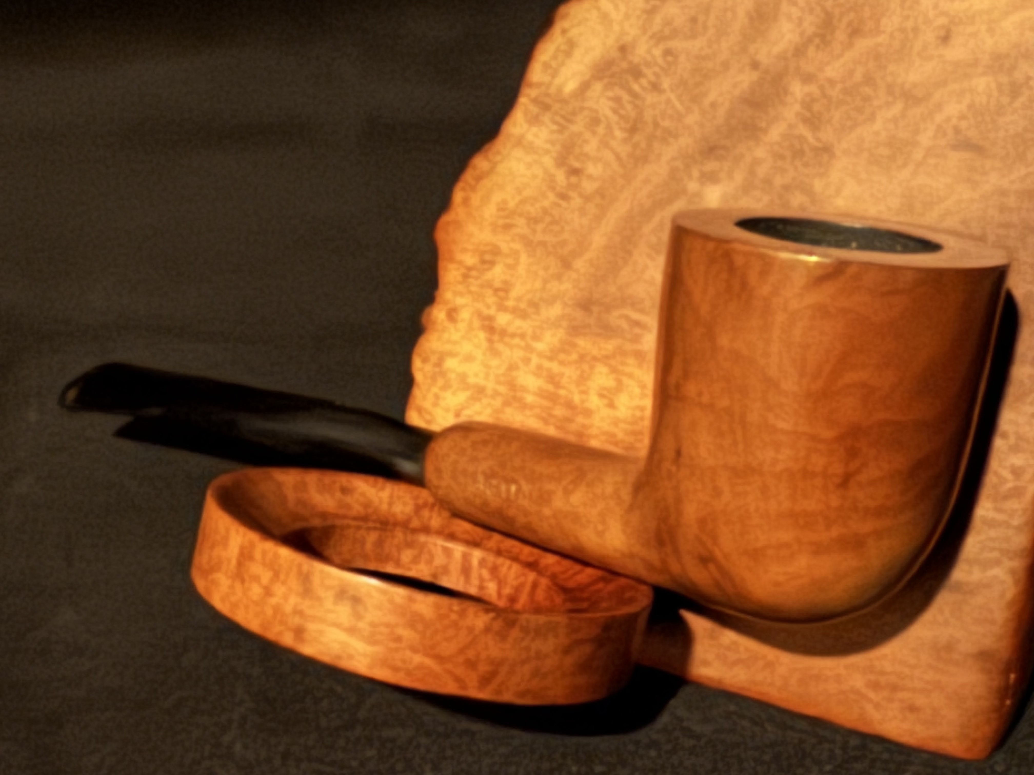 Brebbia Agata 19 Miniature Smooth Billiard Estate Pipe, Unsmoked 8