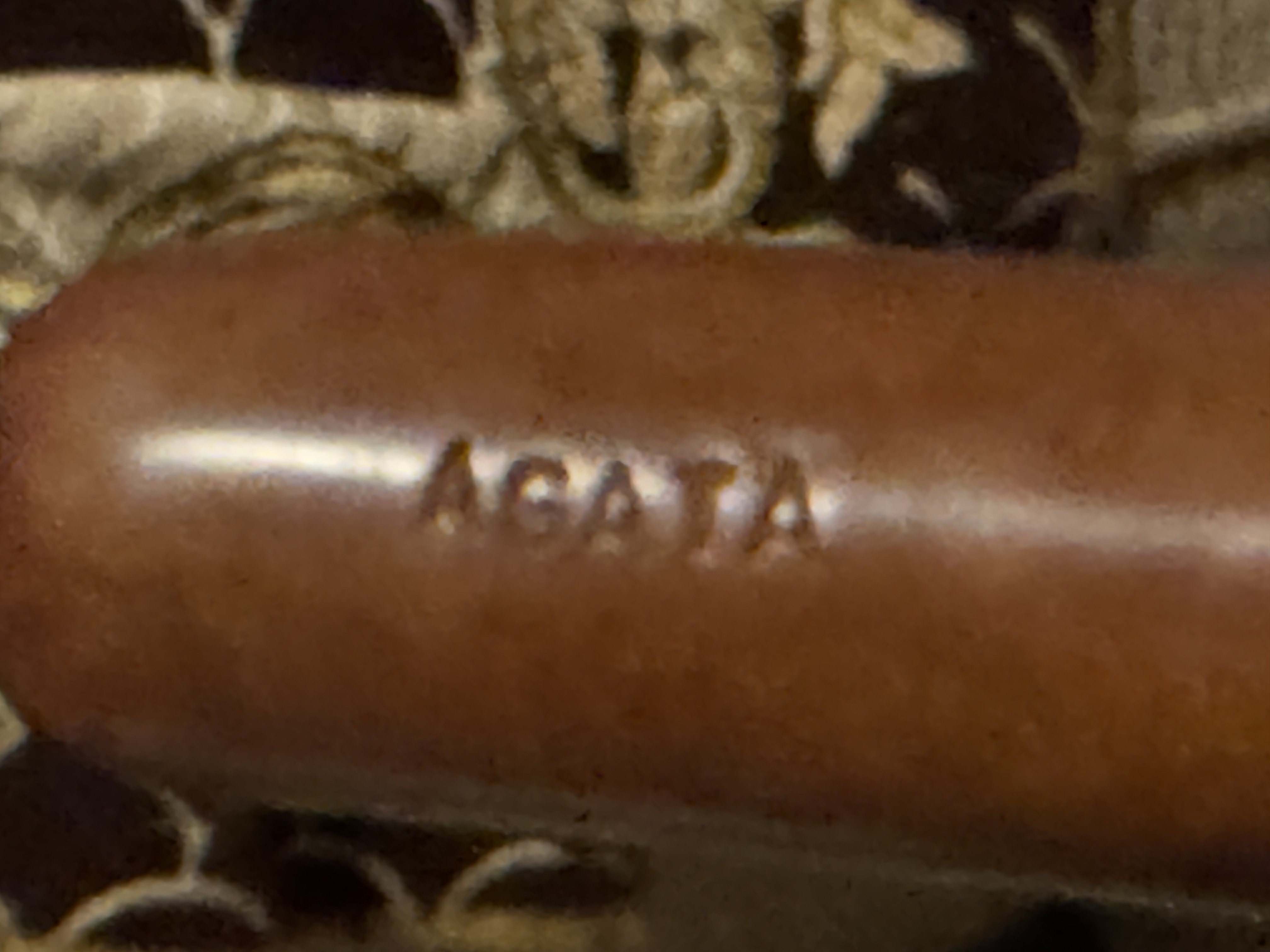 Brebbia Agata 19 Miniature Smooth Billiard Estate Pipe, Unsmoked 14