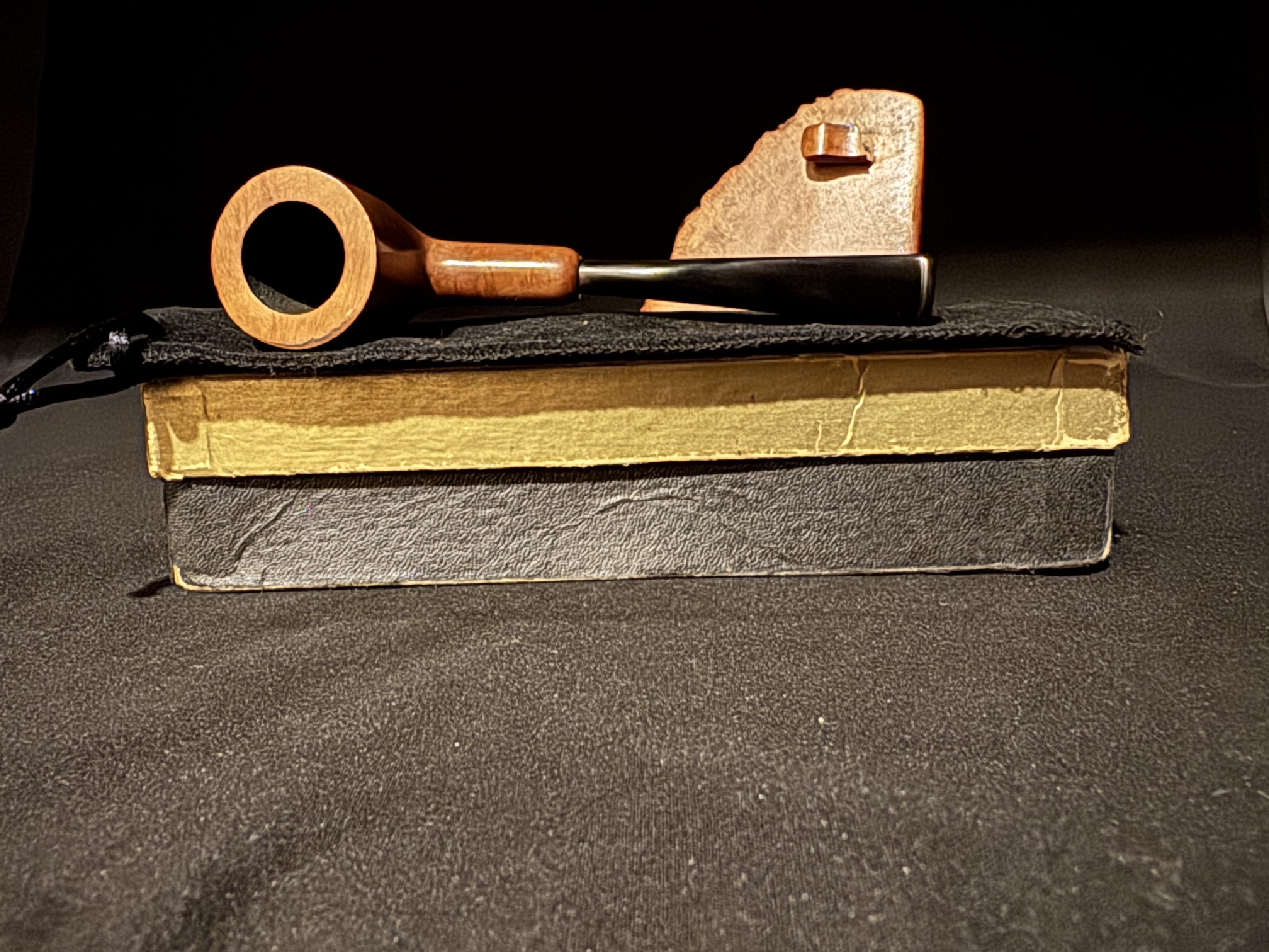 Brebbia Agata 19 Miniature Smooth Billiard Estate Pipe, Unsmoked 17