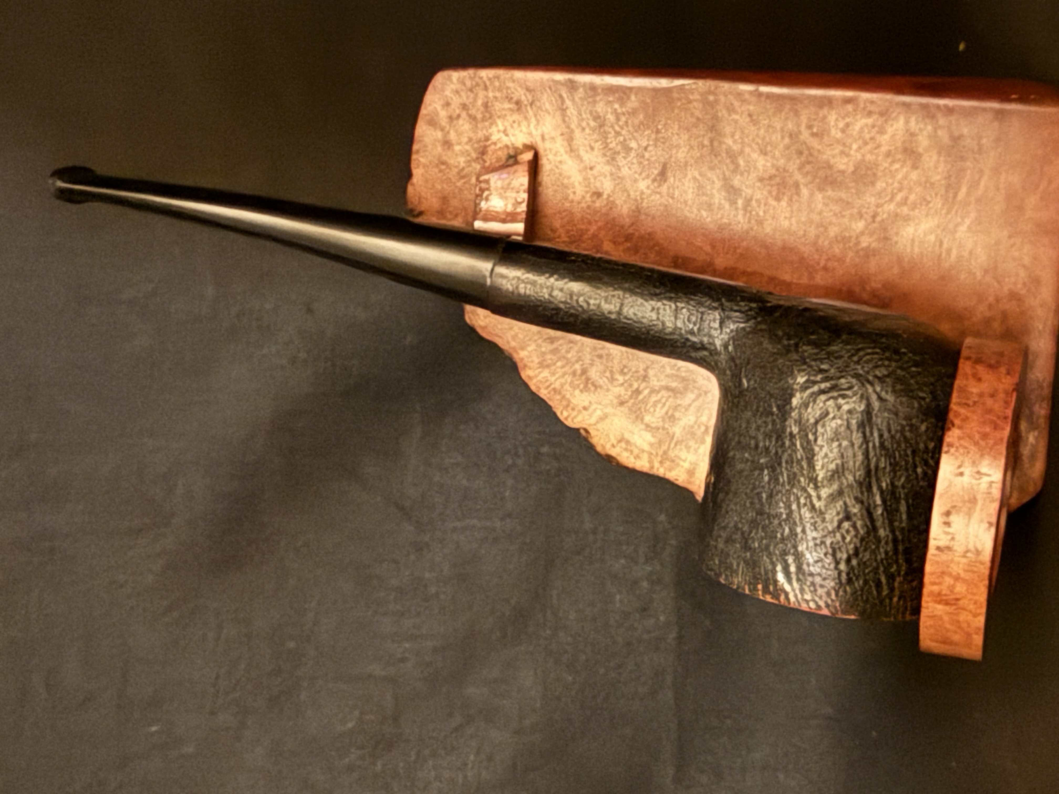 bridge London Paris New York Sandblast Straight Pot Estate Pipe