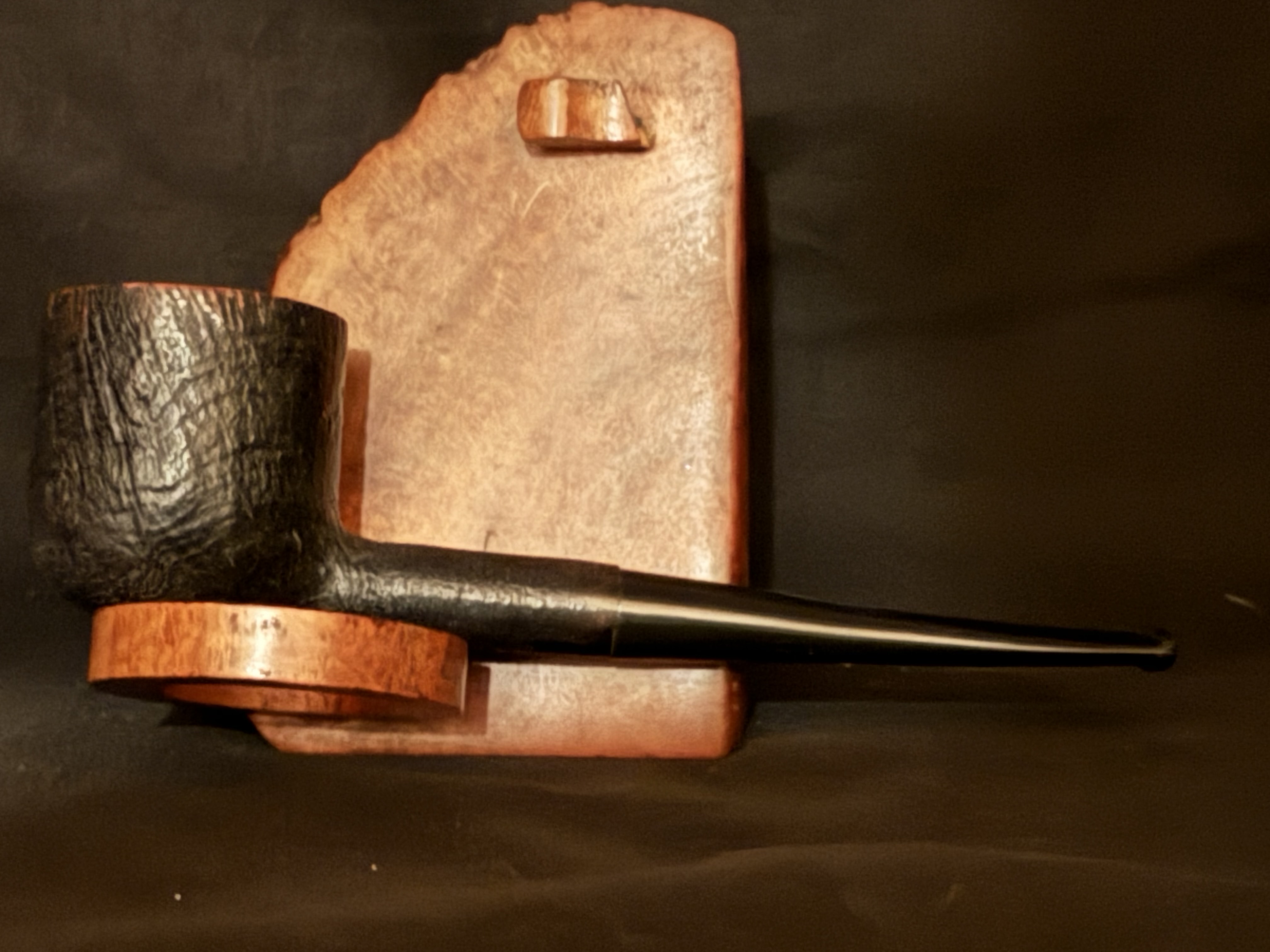bridge London Paris New York Sandblast Straight Pot Estate Pipe 3