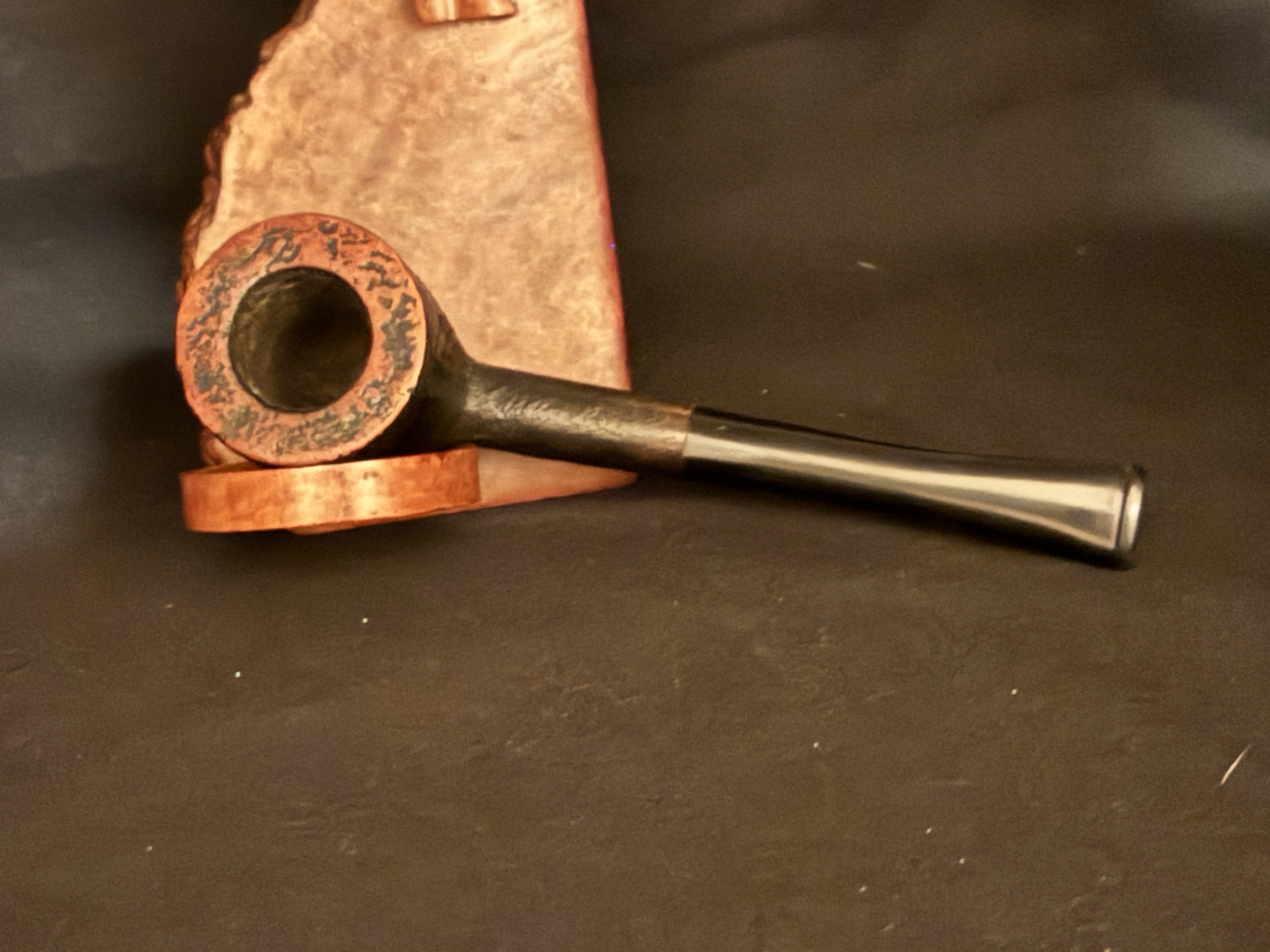 bridge London Paris New York Sandblast Straight Pot Estate Pipe 5