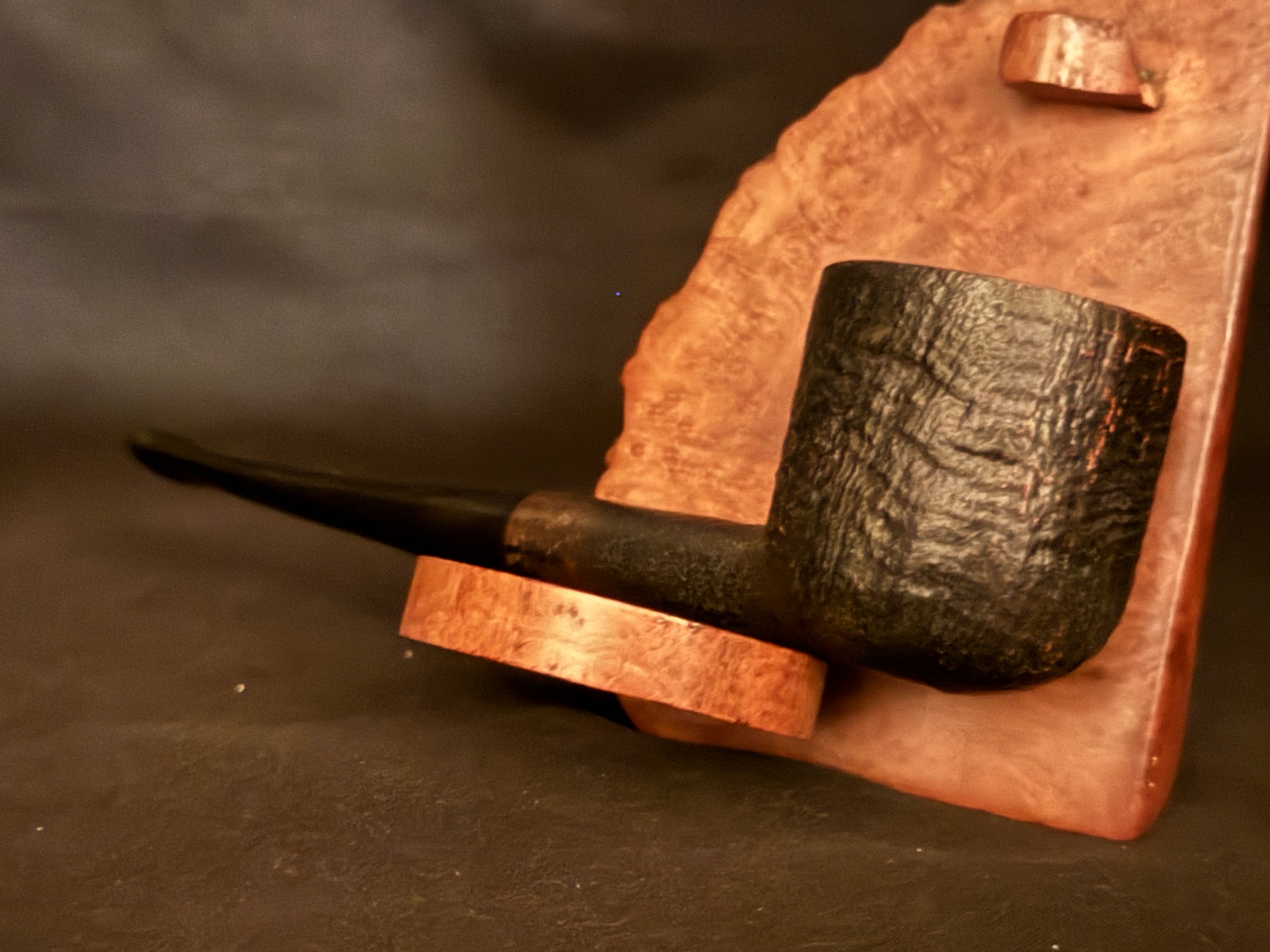 bridge London Paris New York Sandblast Straight Pot Estate Pipe 7