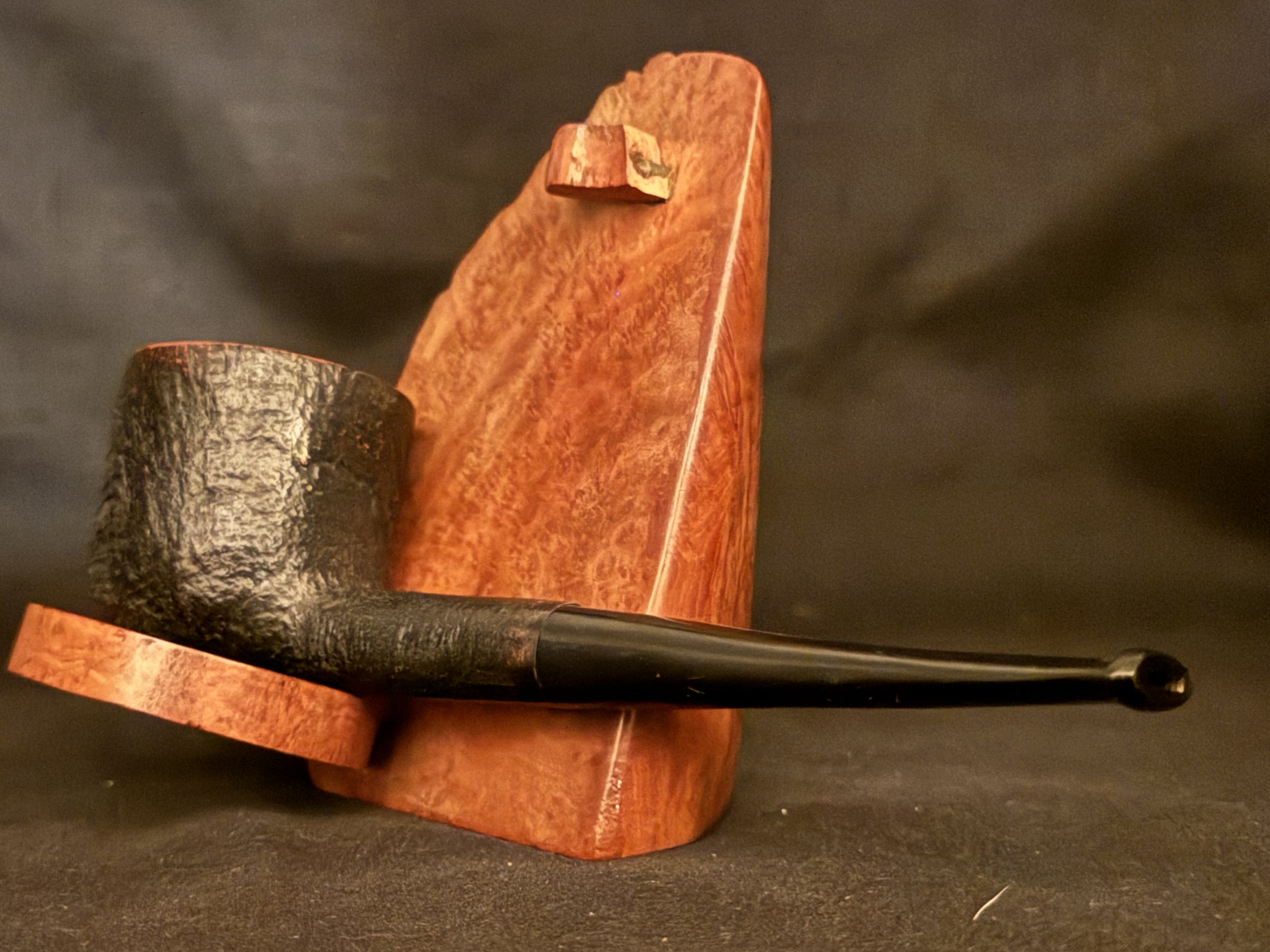 bridge London Paris New York Sandblast Straight Pot Estate Pipe 8