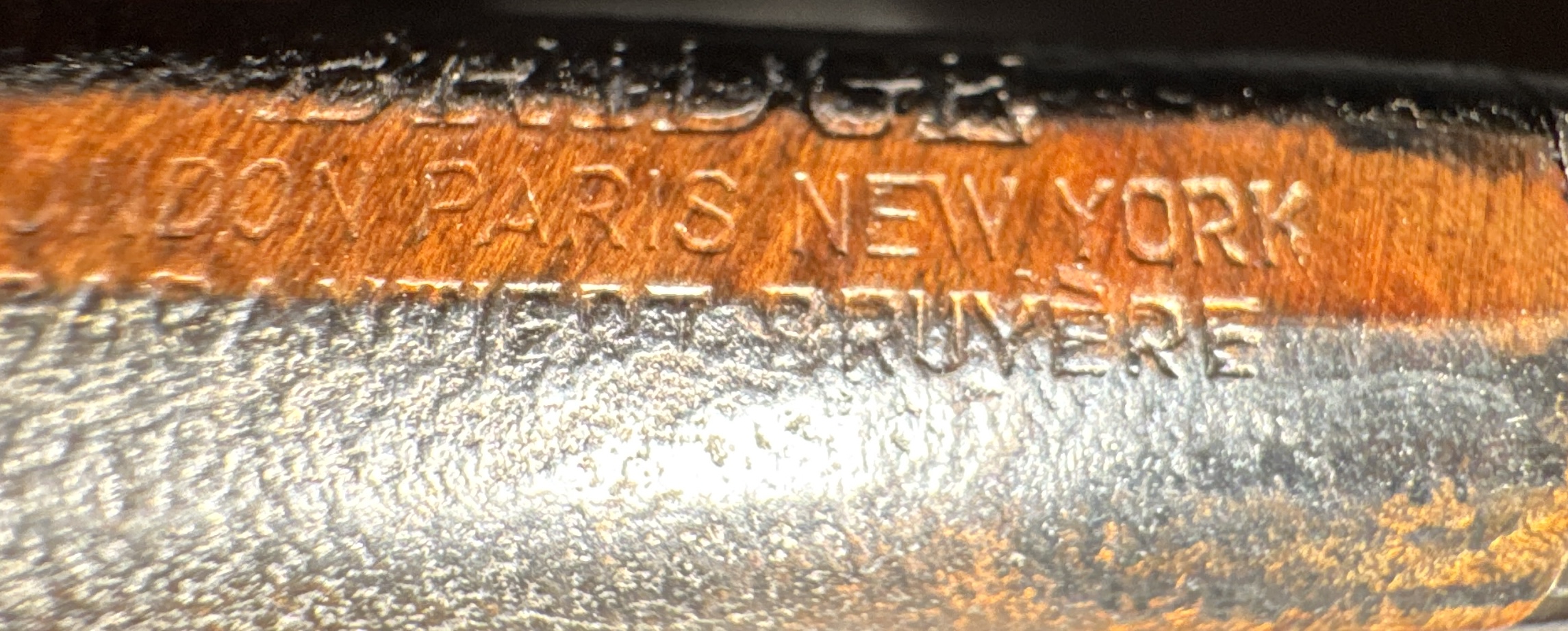 bridge London Paris New York Sandblast Straight Pot Estate Pipe 10