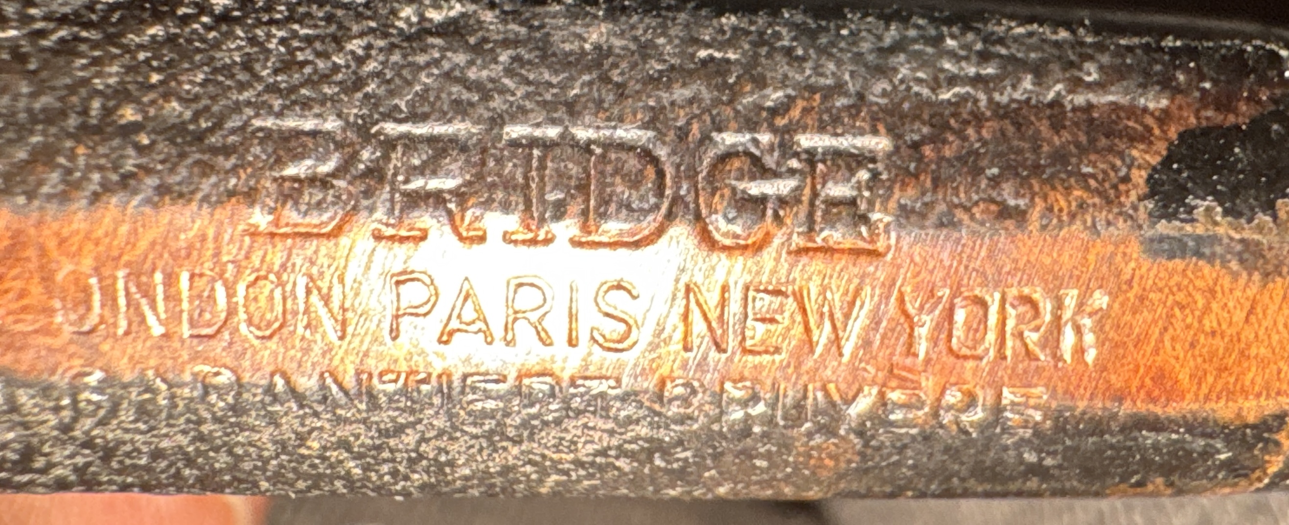 bridge London Paris New York Sandblast Straight Pot Estate Pipe 12