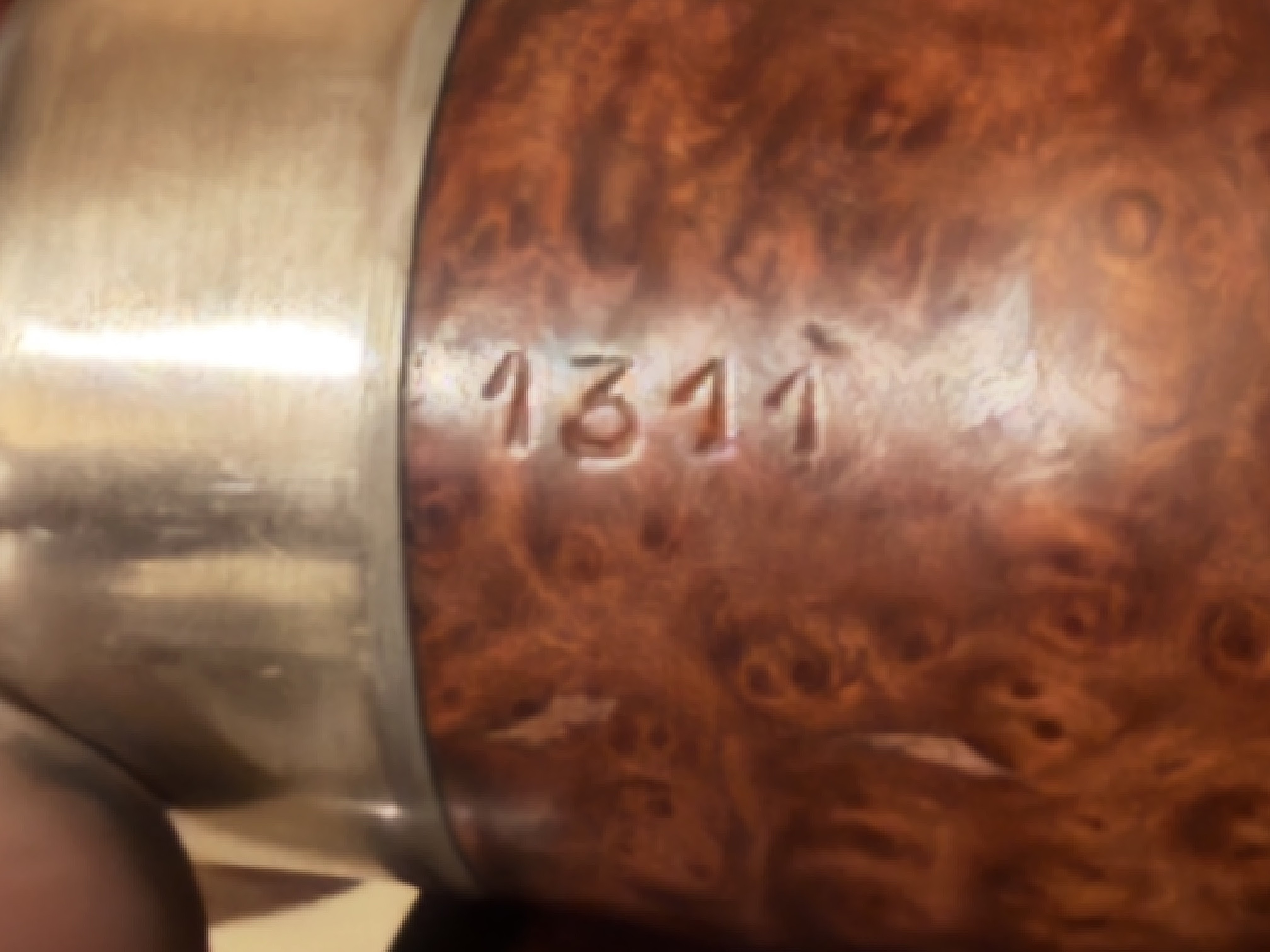 Bristol Bent Billiard Smooth Briar P-Lip Estate Pipe - Tiny and Expected for Its Age 11