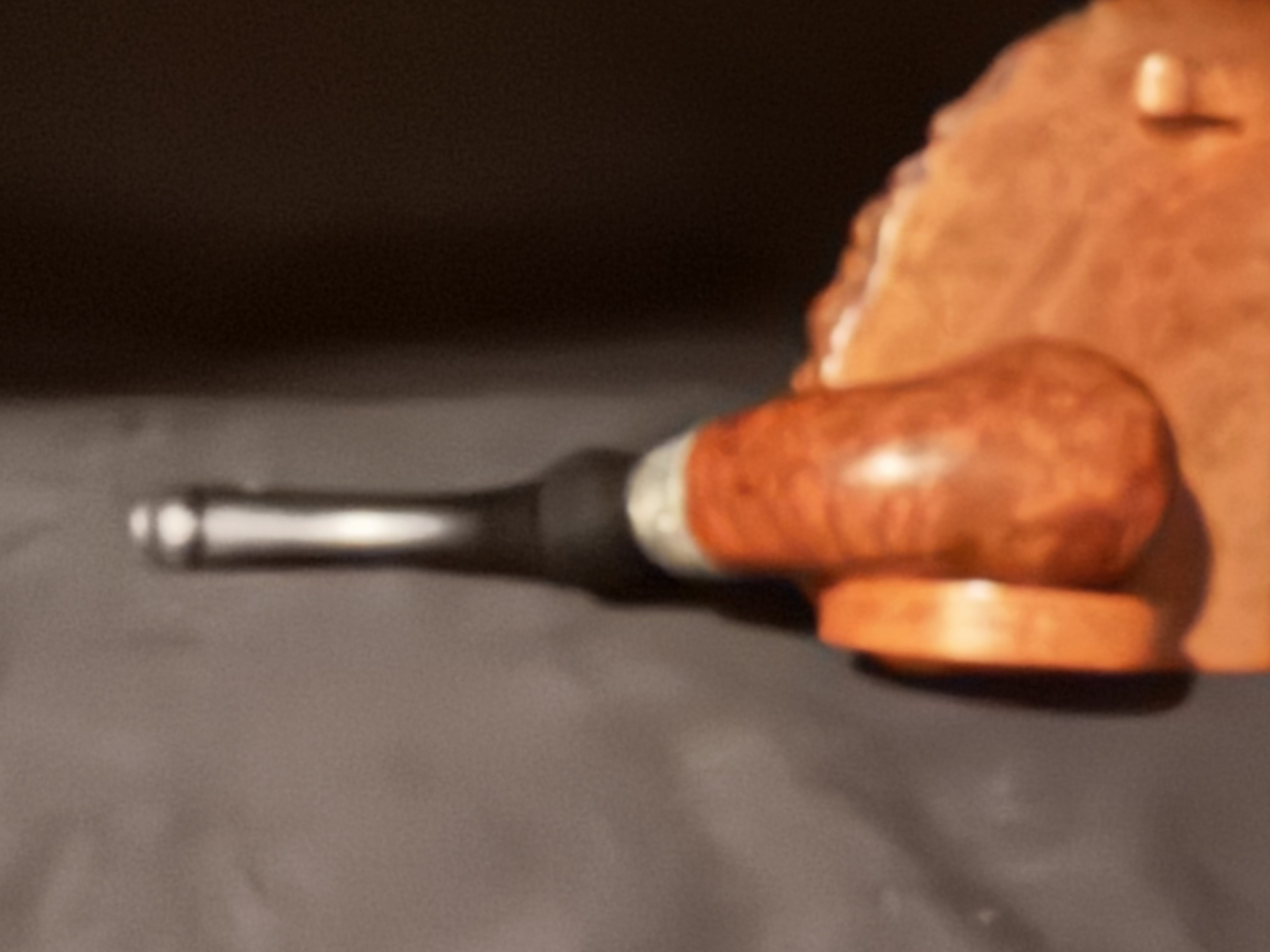 Bristol Bent Billiard Smooth Briar P-Lip Estate Pipe - Tiny and Expected for Its Age 6