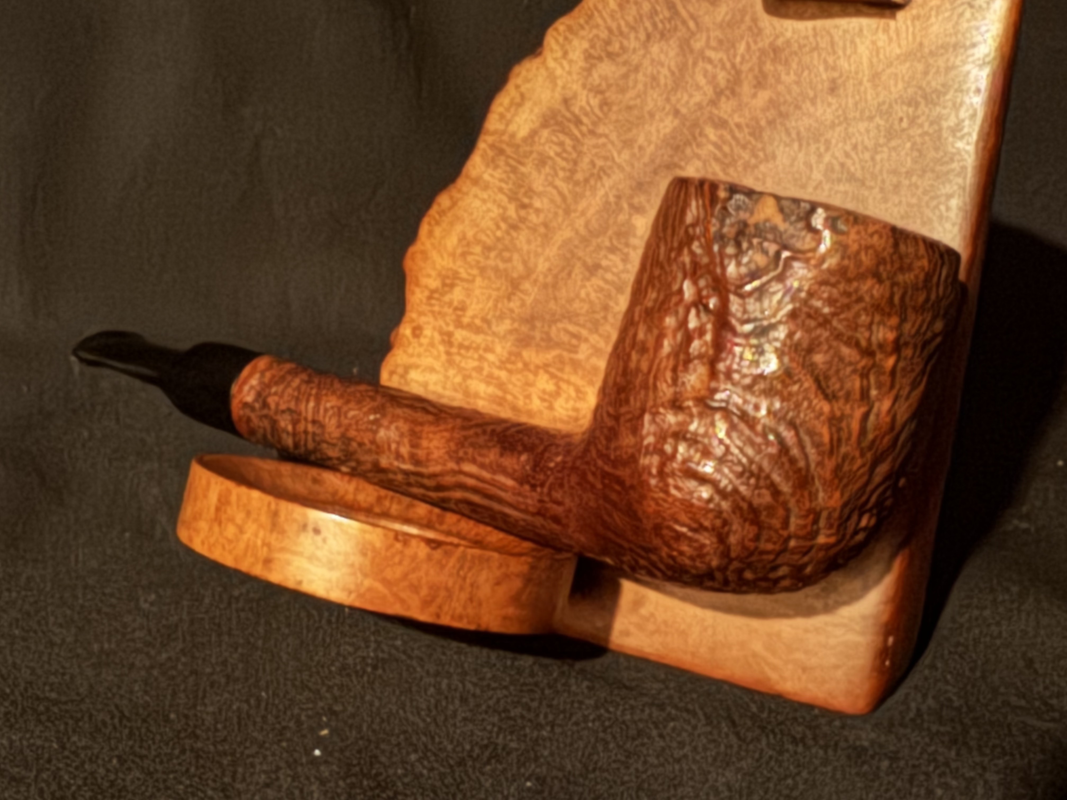 British Briar, Made in London (Peterson Sub Brand or Old Version) Tan Sandblast Short Lovat Estate Pipe, 1895-1970 7