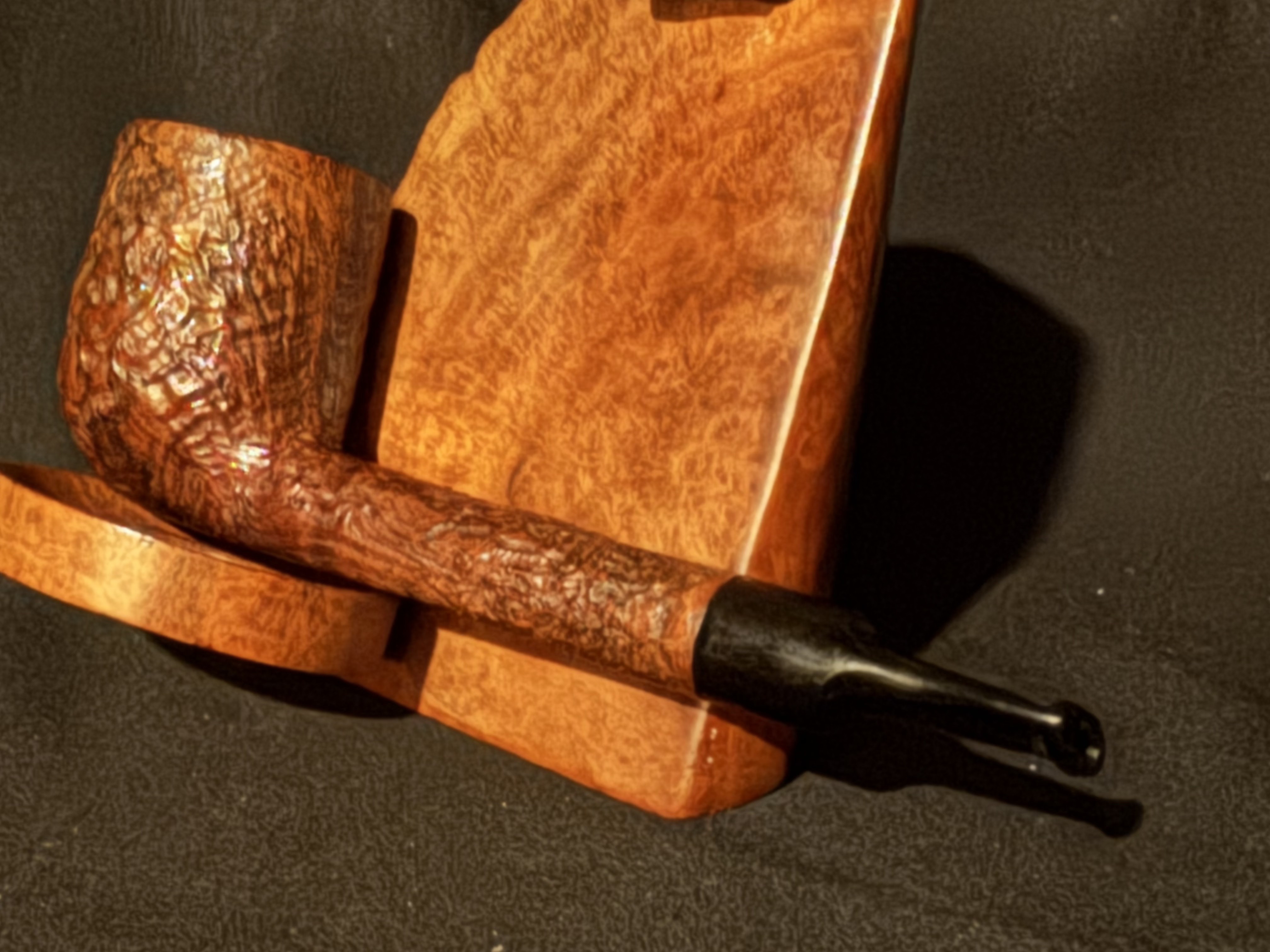 British Briar, Made in London (Peterson Sub Brand or Old Version) Tan Sandblast Short Lovat Estate Pipe, 1895-1970 8