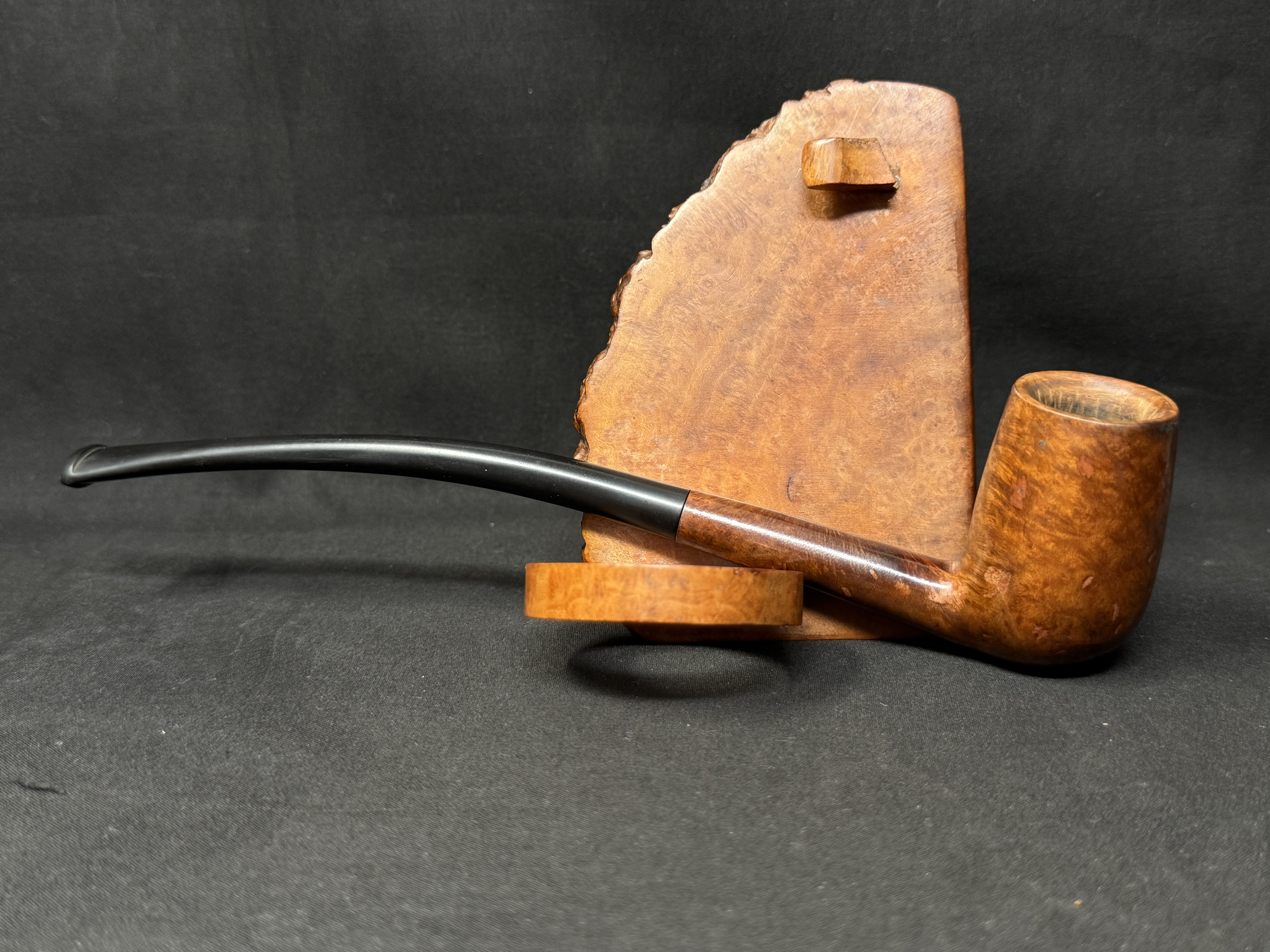 Bruyere Garantie Churchwarden Small Smooth Curved Billiard Estate Pipe 4