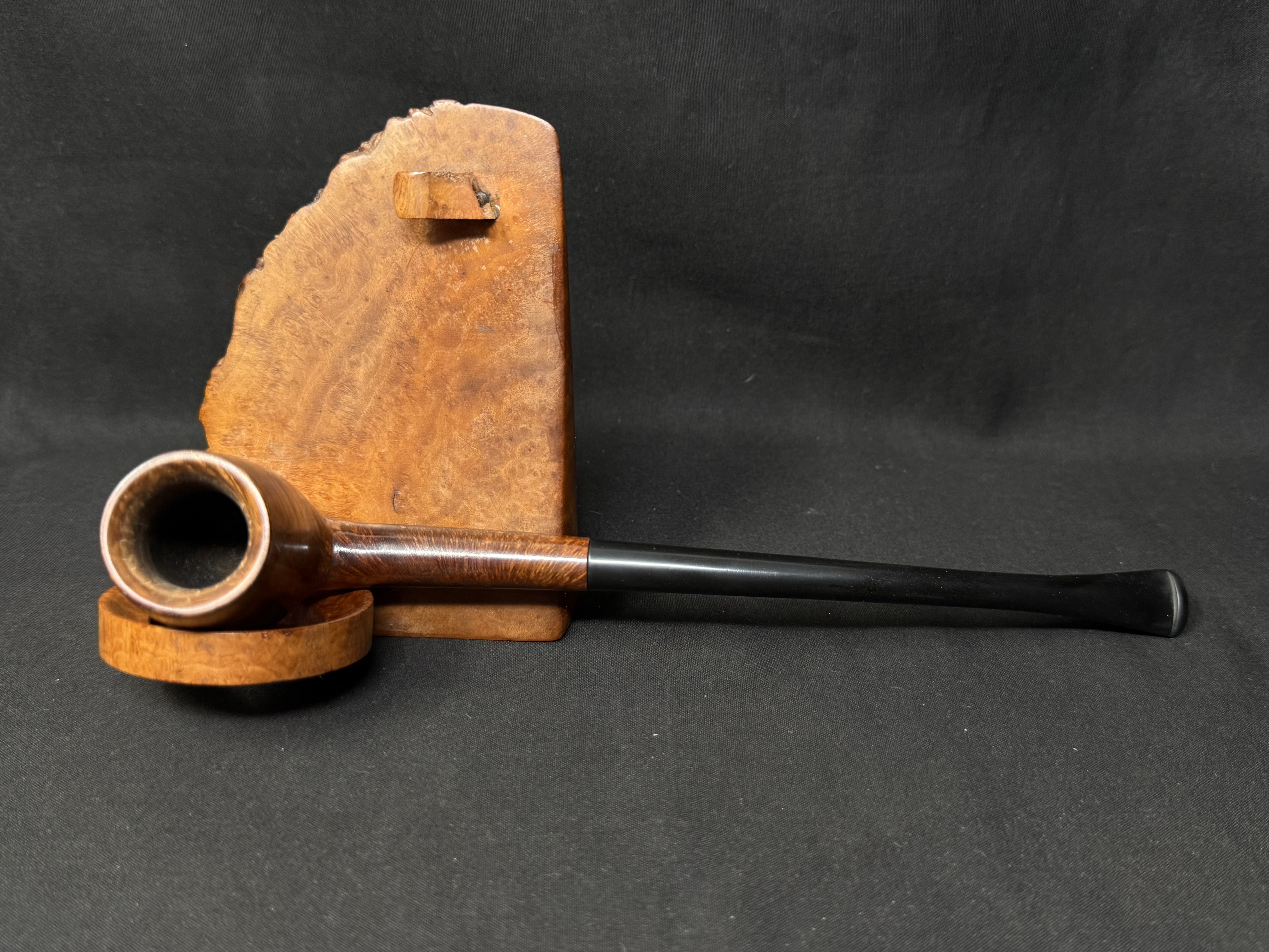 Bruyere Garantie Churchwarden Small Smooth Curved Billiard Estate Pipe 5