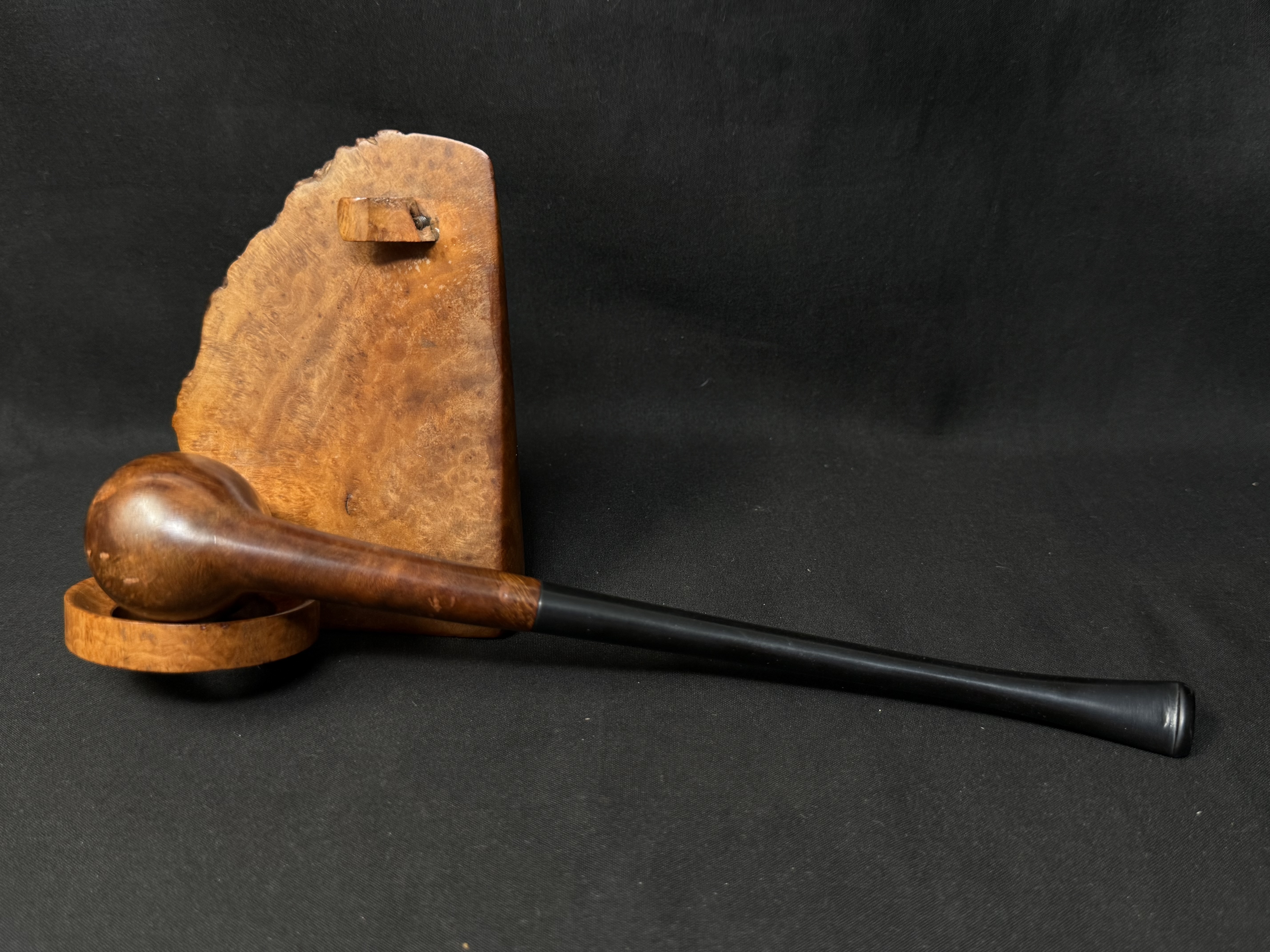 Bruyere Garantie Churchwarden Small Smooth Curved Billiard Estate Pipe 6