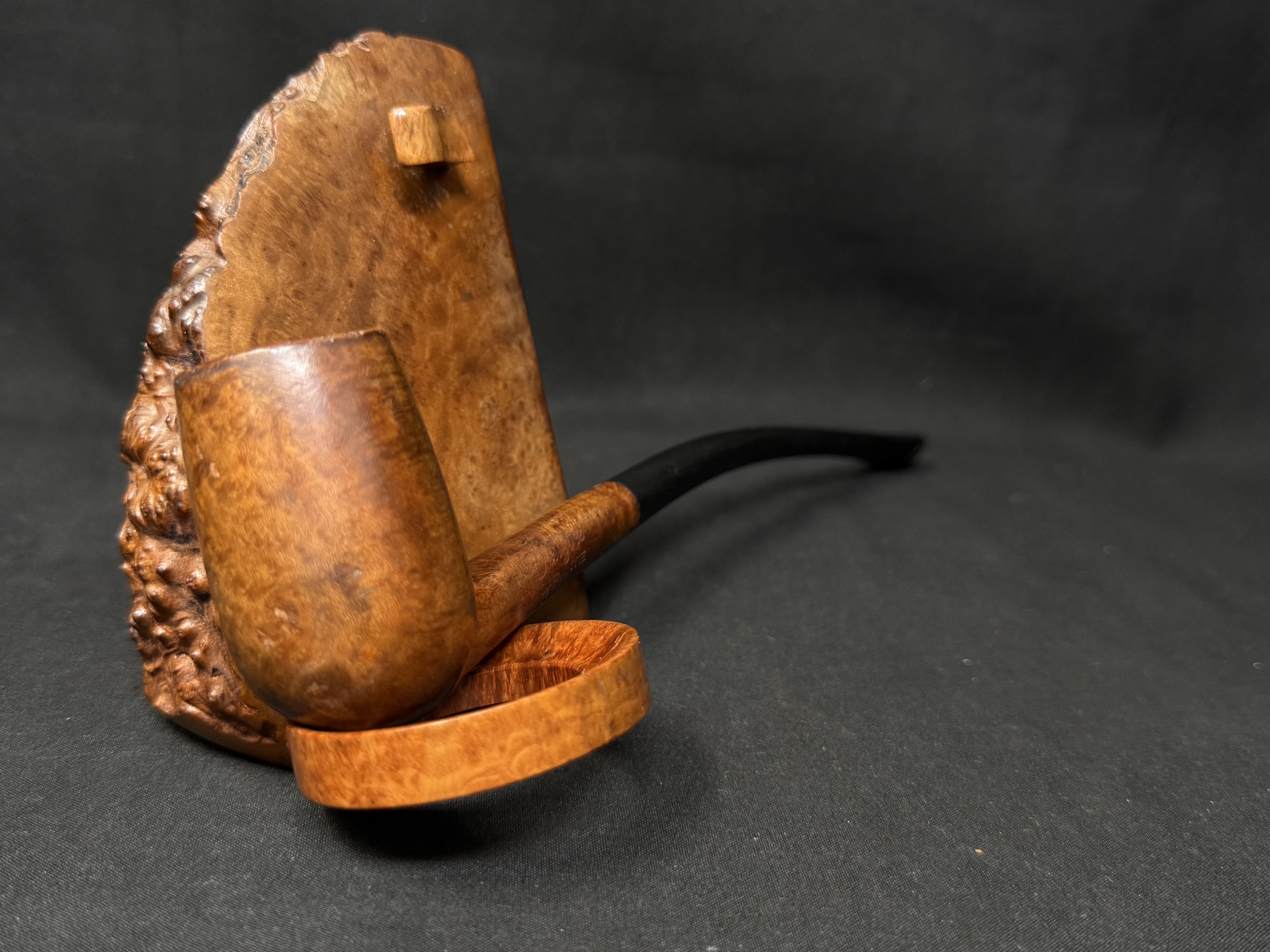 Bruyere Garantie Churchwarden Small Smooth Curved Billiard Estate Pipe 7