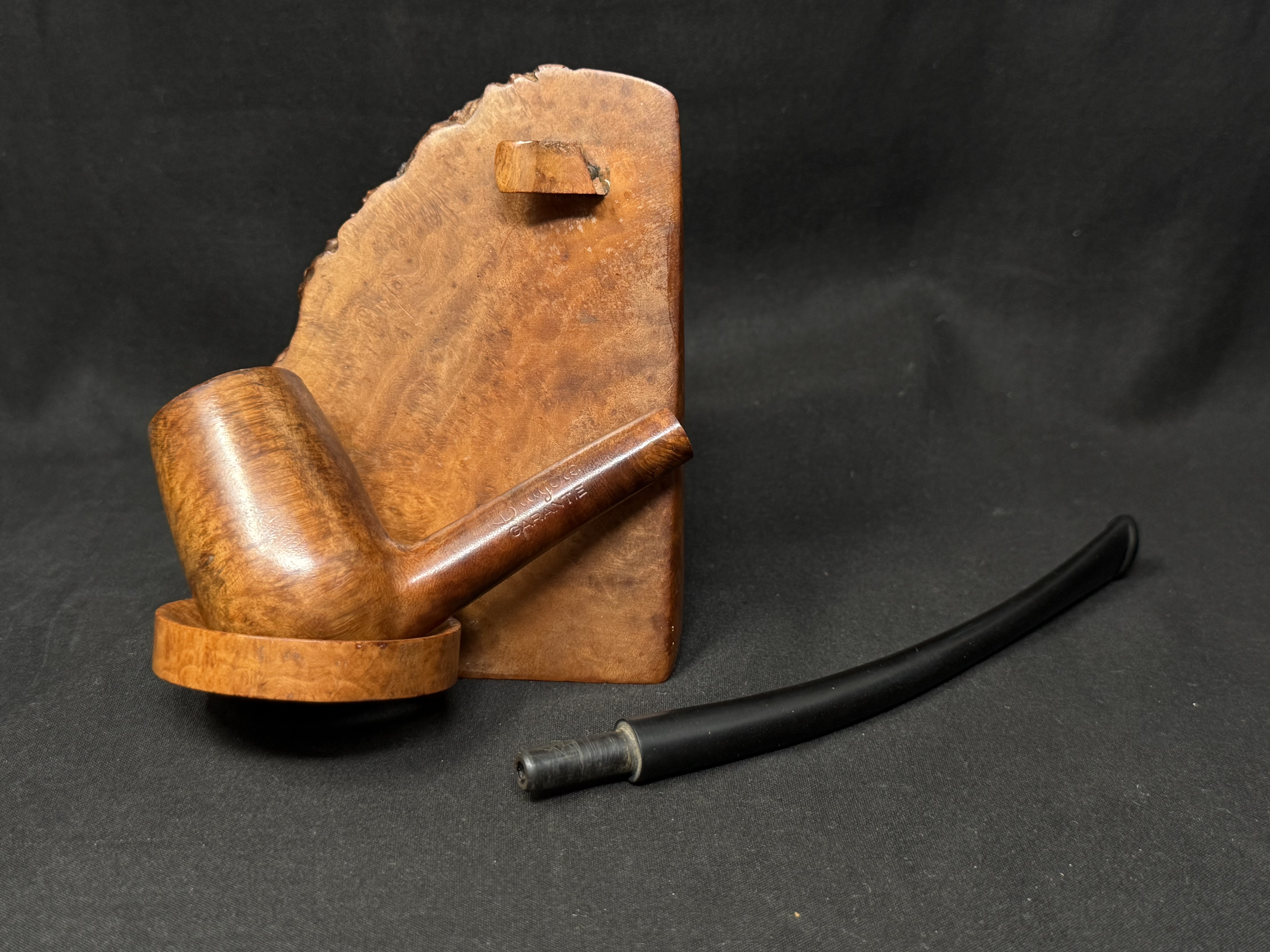 Bruyere Garantie Churchwarden Small Smooth Curved Billiard Estate Pipe 9