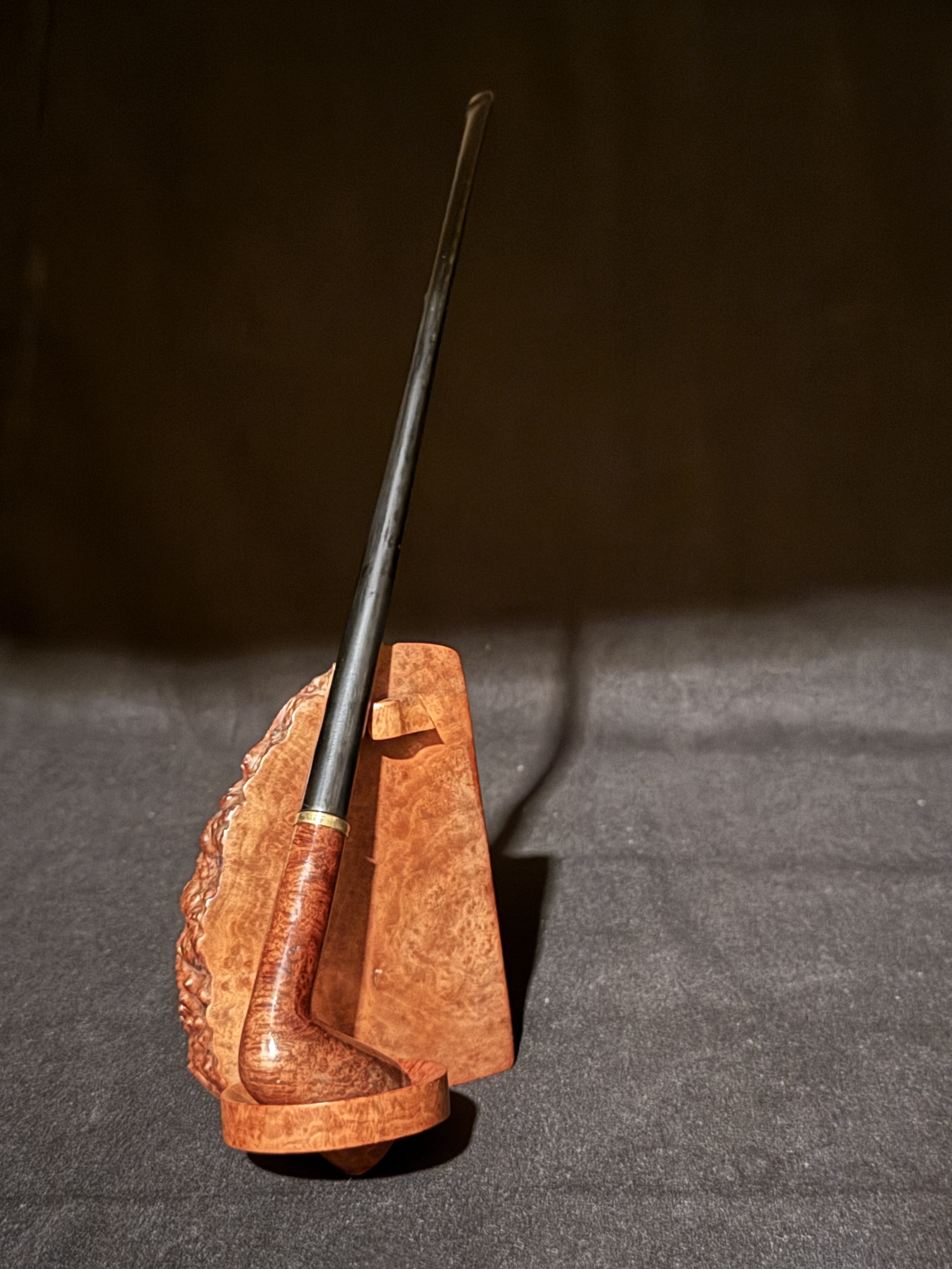 Bruyere Garantie Churchwarden Smooth Dublin Bowl Estate Pipe, Vulcanite Stem 2
