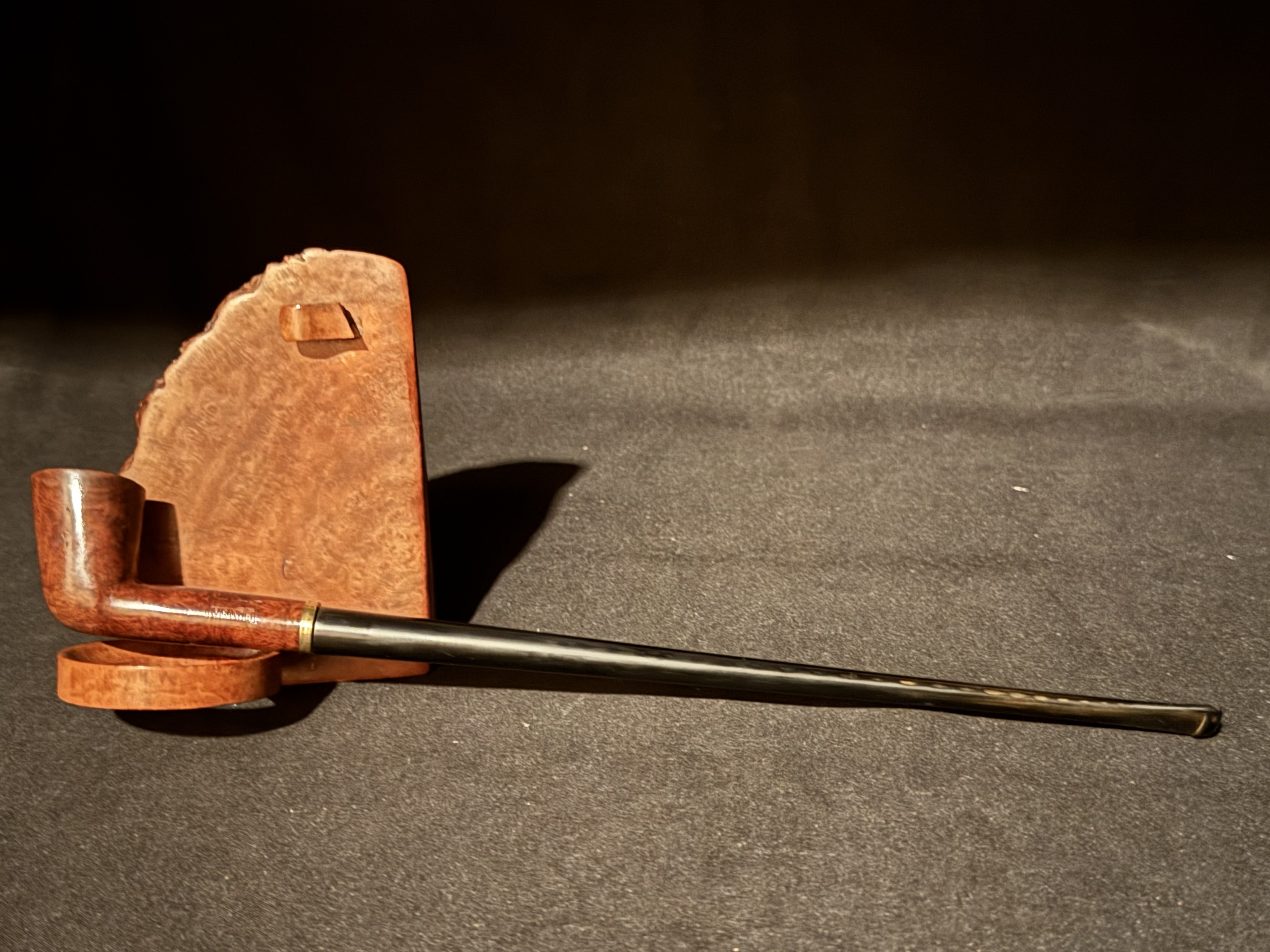 Bruyere Garantie Churchwarden Smooth Dublin Bowl Estate Pipe, Vulcanite Stem 3