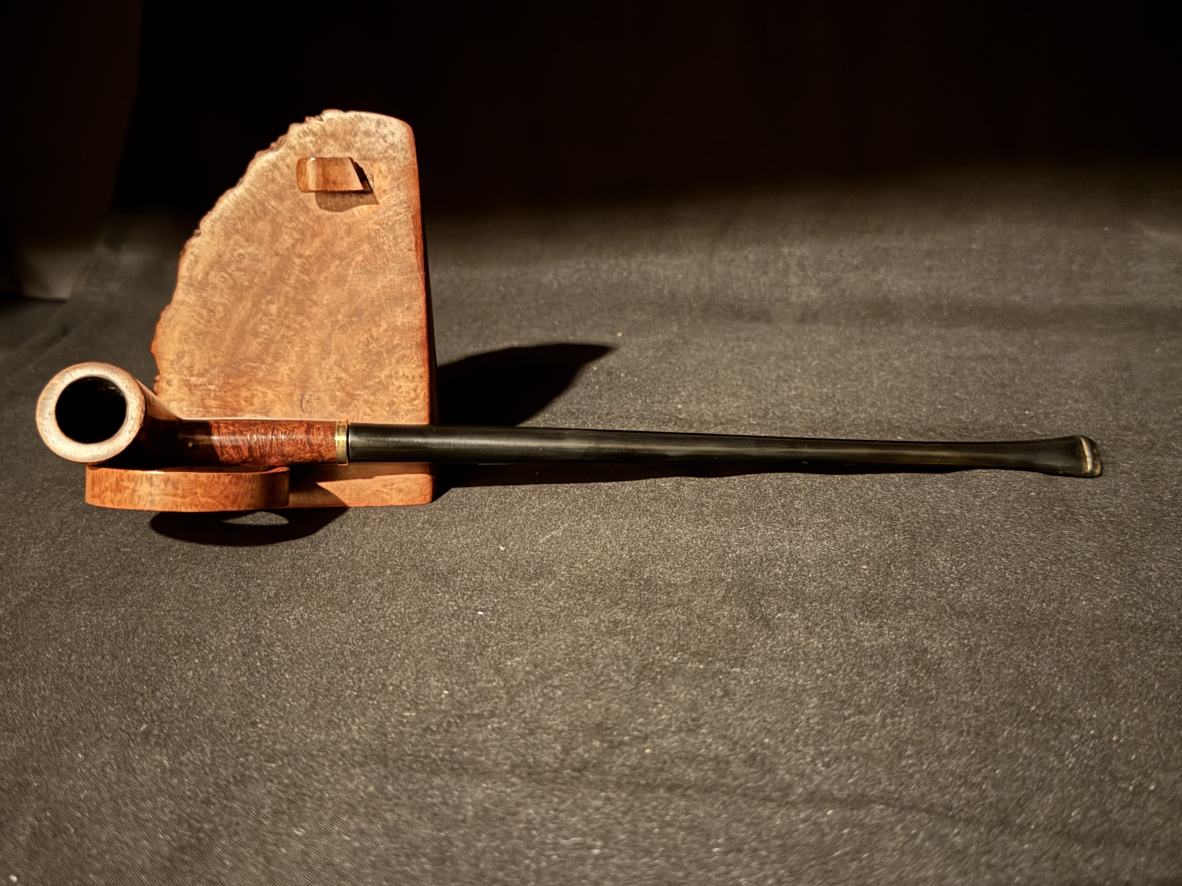 Bruyere Garantie Churchwarden Smooth Dublin Bowl Estate Pipe, Vulcanite Stem 4