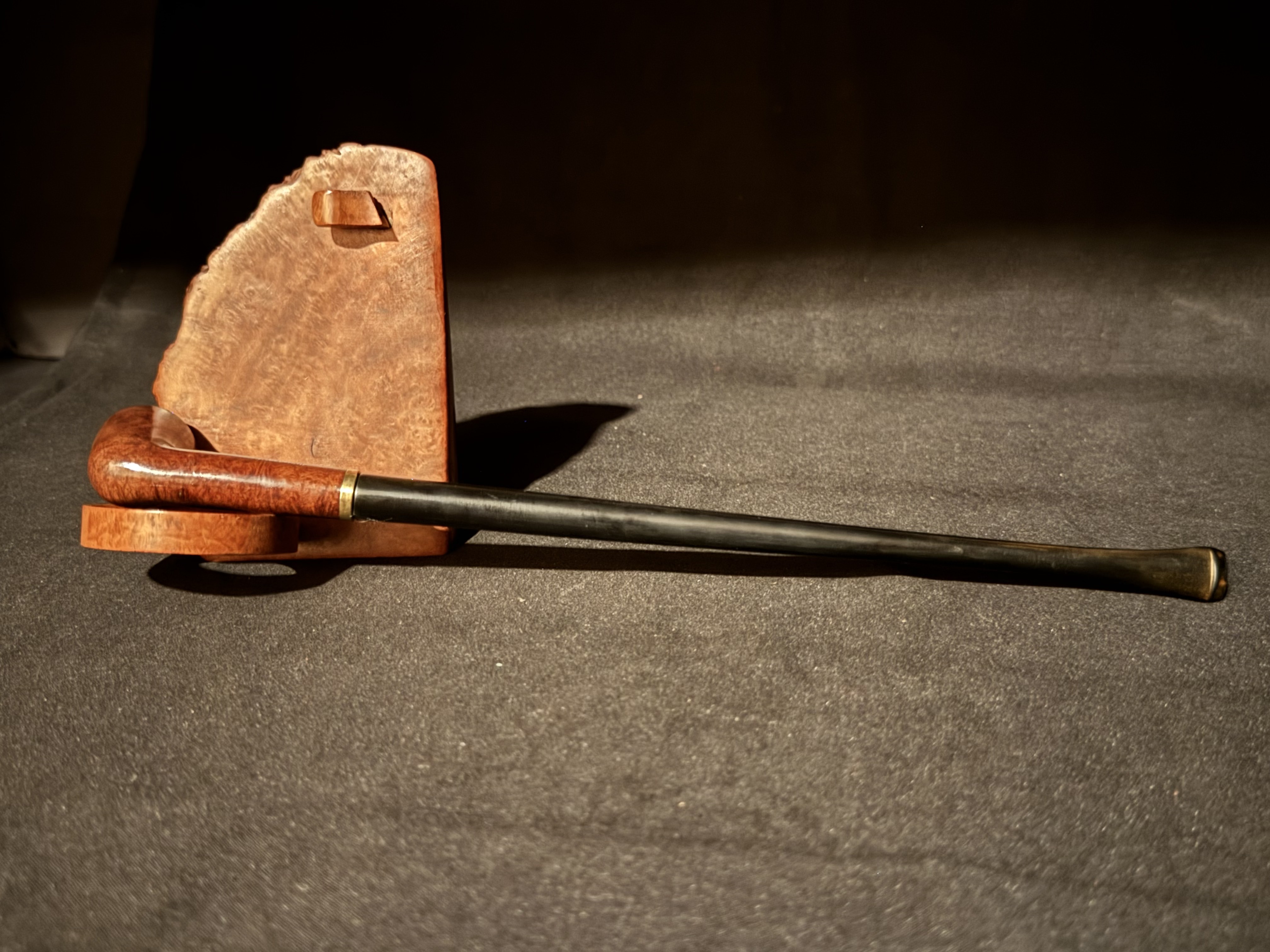 Bruyere Garantie Churchwarden Smooth Dublin Bowl Estate Pipe, Vulcanite Stem 5