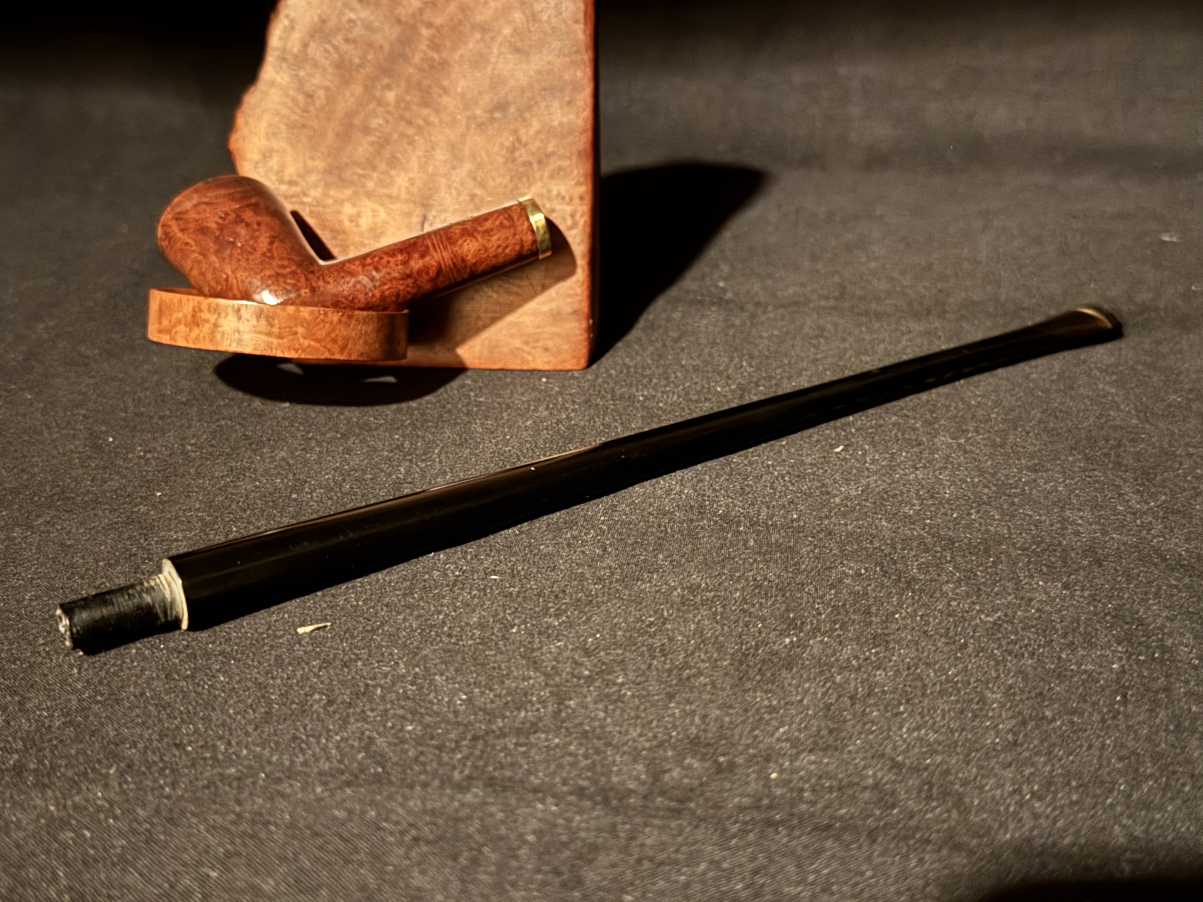 Bruyere Garantie Churchwarden Smooth Dublin Bowl Estate Pipe, Vulcanite Stem 9