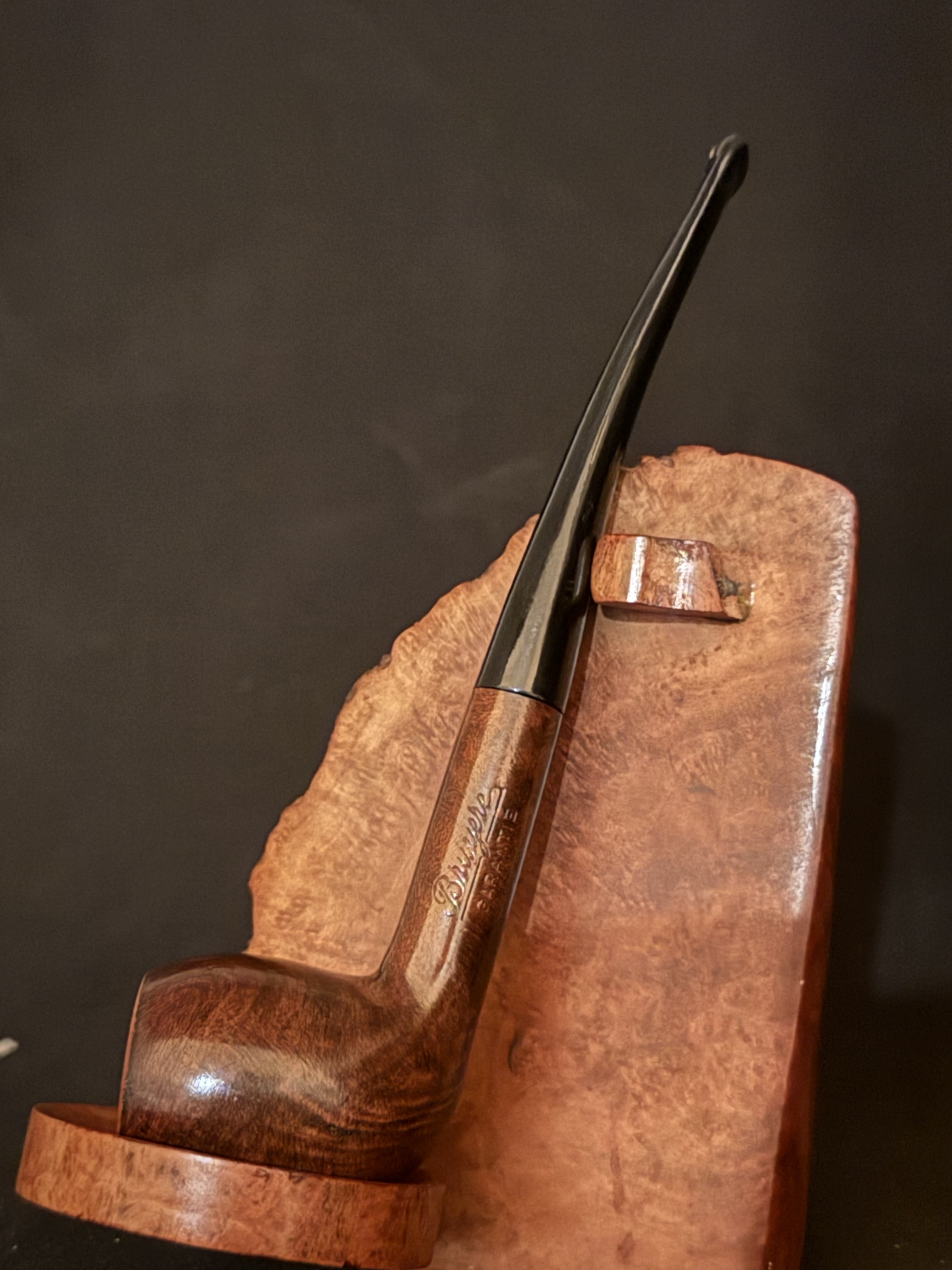 Bruyere Garantie Smooth Straight Cutty Estate Pipe, Vulcanite Taper, Fishtail