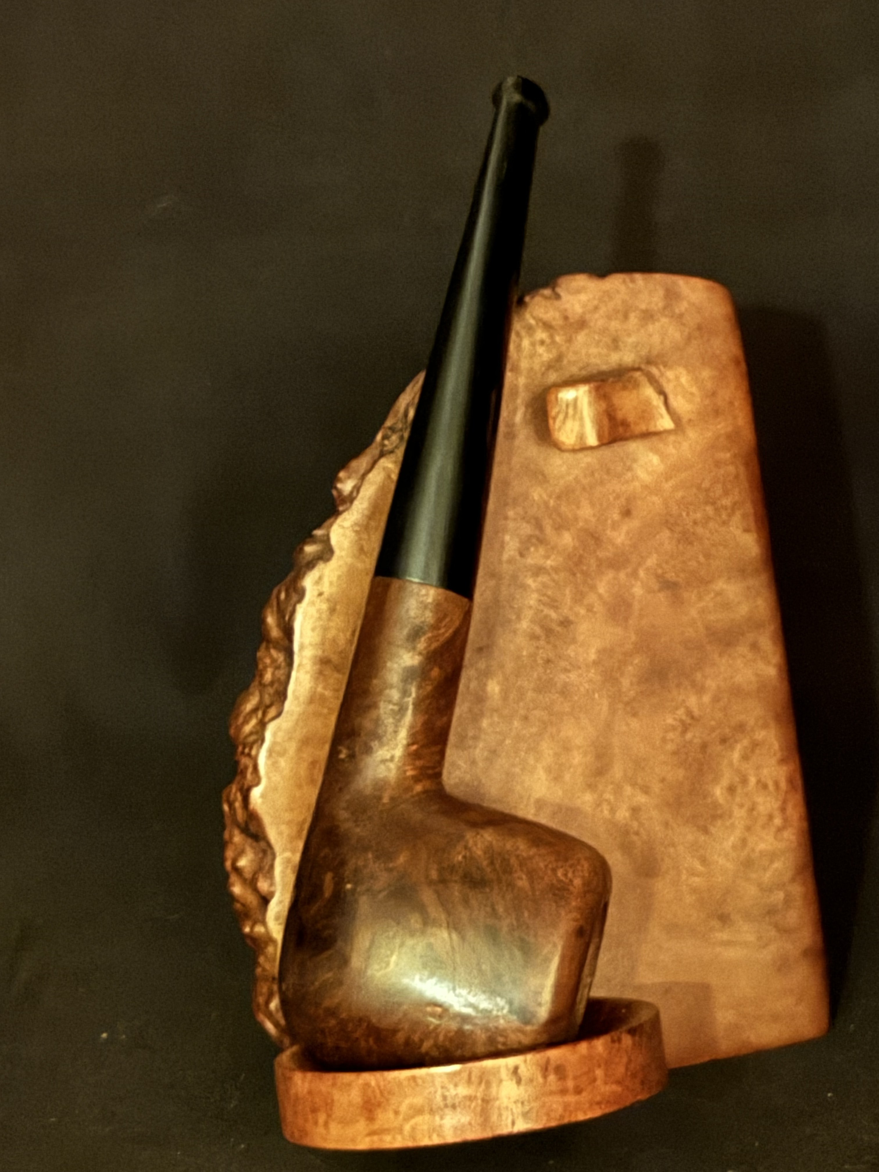BRUYERE GARANTIE Stamped Smooth Oval Bowl Pipe, Vulcanite Tapered Fishtail Stem, Unsmoked Estate Pipe 2