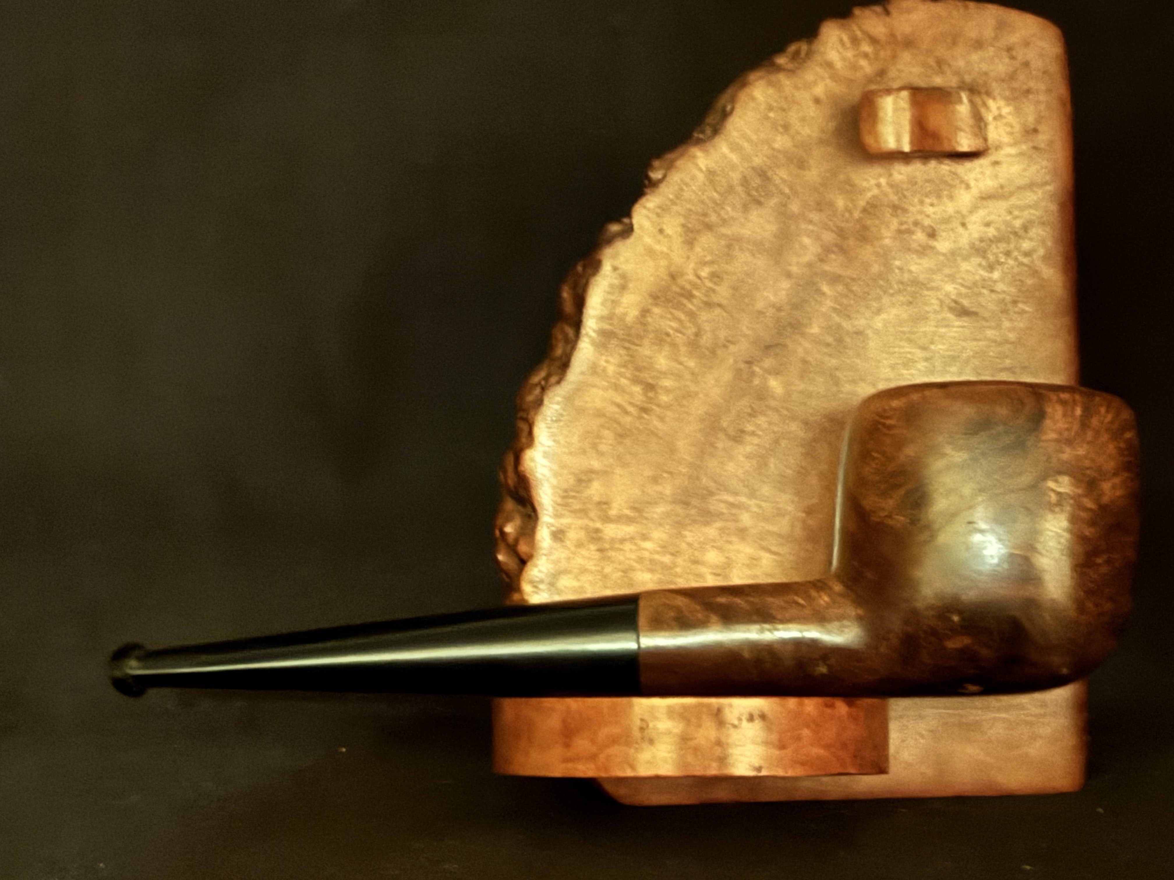 BRUYERE GARANTIE Stamped Smooth Oval Bowl Pipe, Vulcanite Tapered Fishtail Stem, Unsmoked Estate Pipe 4