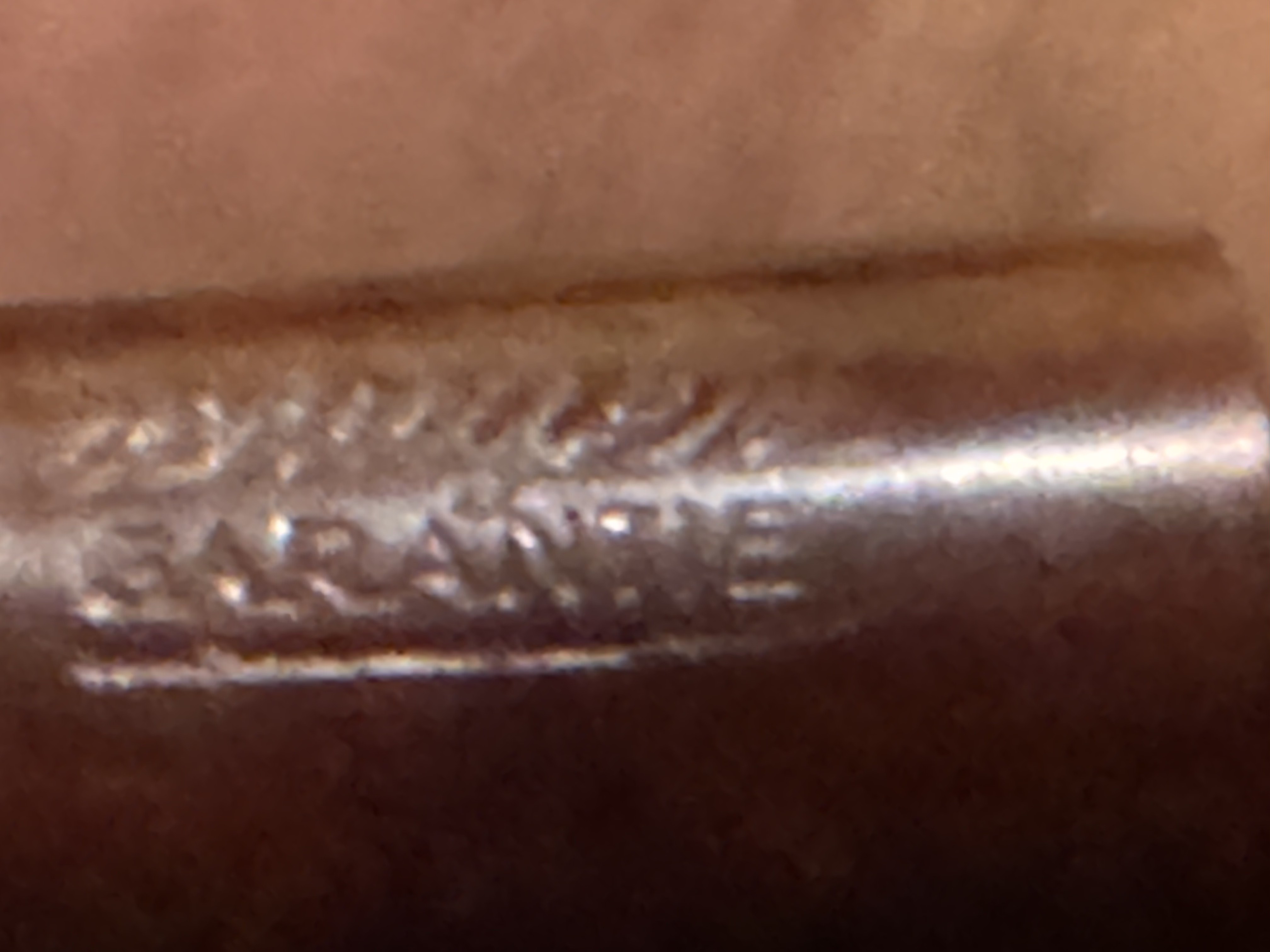 BRUYERE GARANTIE Stamped Smooth Oval Bowl Pipe, Vulcanite Tapered Fishtail Stem, Unsmoked Estate Pipe 10