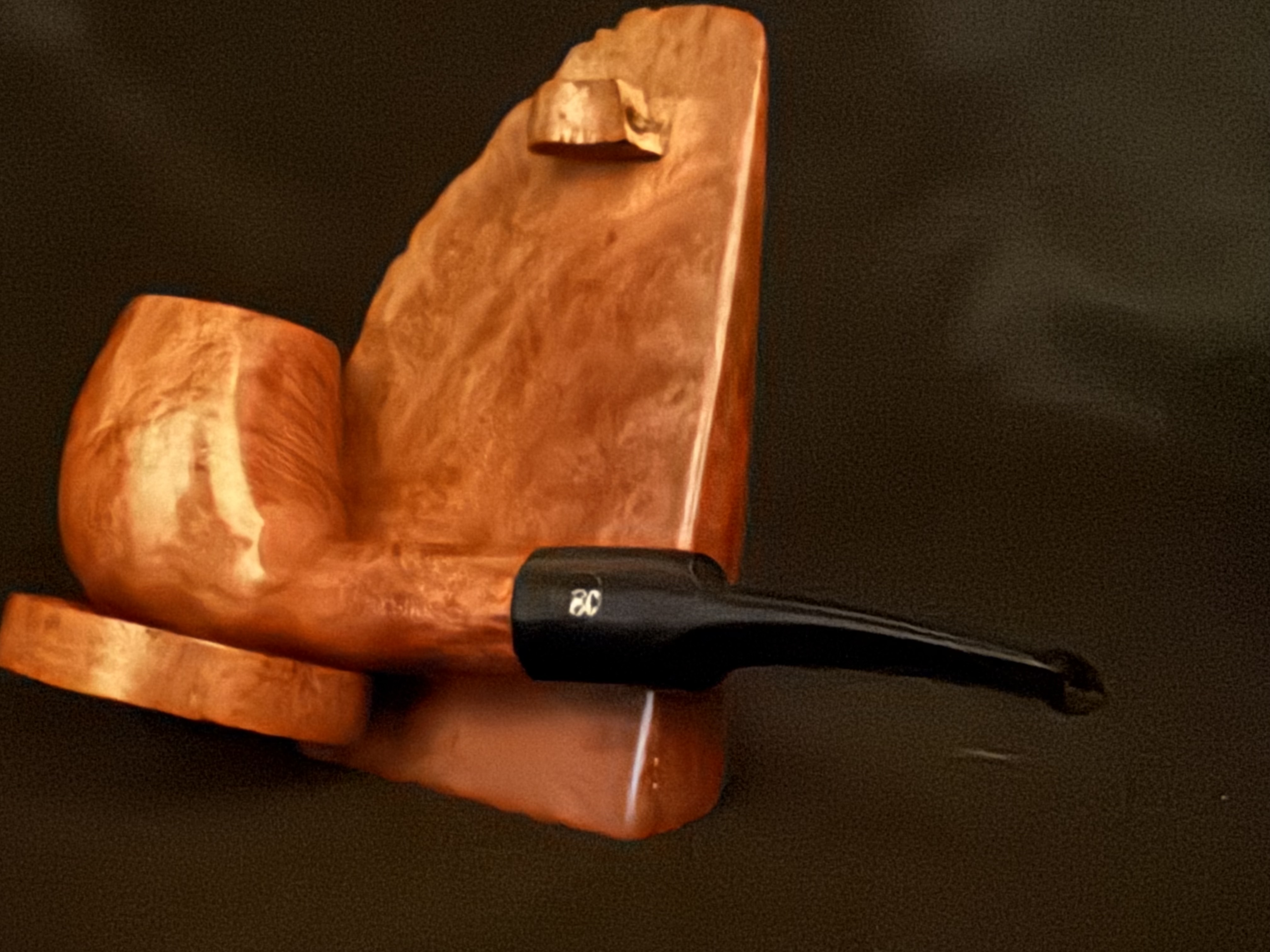 Butz Choquin Pallas Extra St Claude France 7722 Straight Pocket Billiard Acrylic Saddle Stem Fishtail Mouthpiece Estate Pipe 10