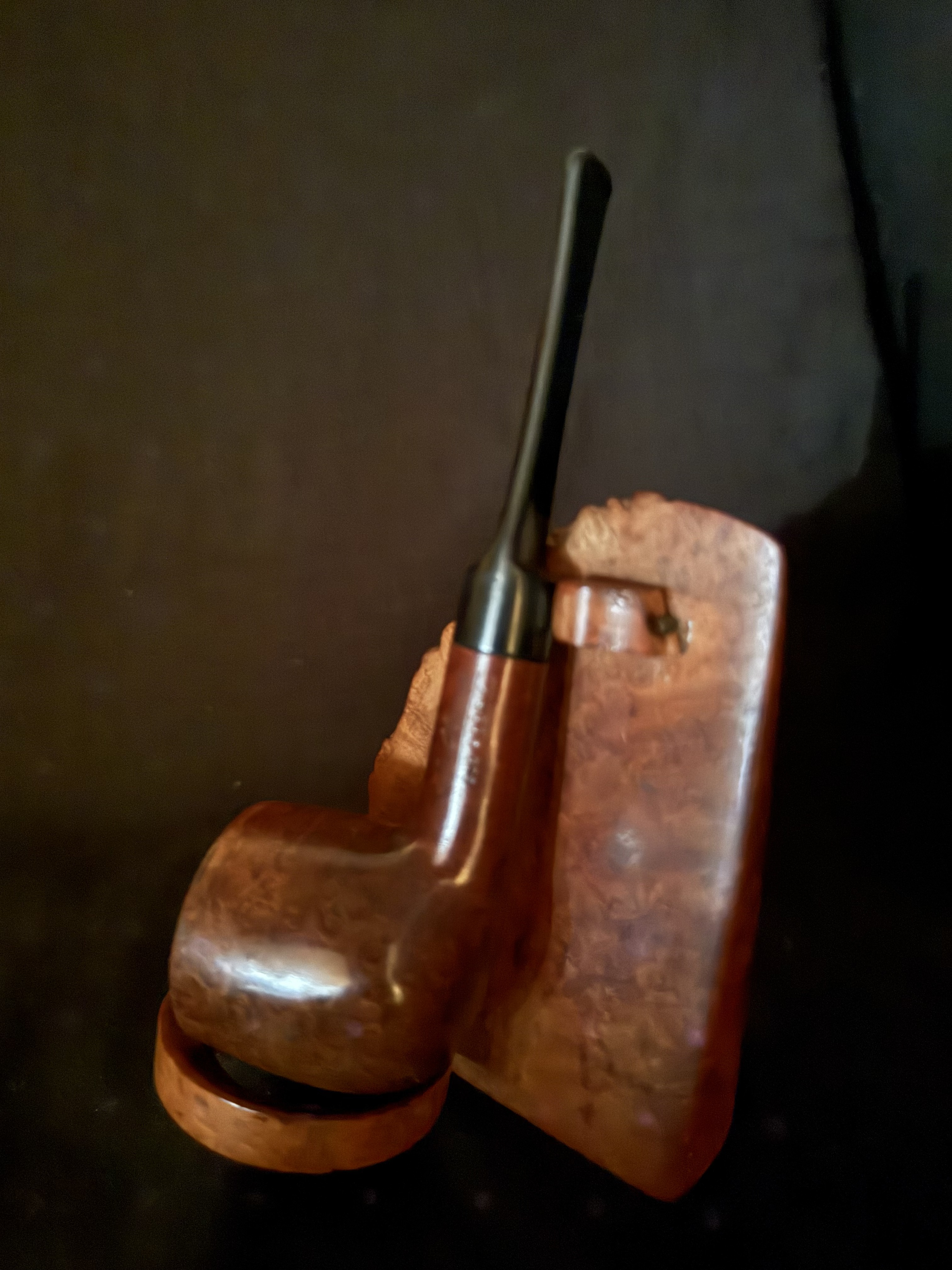 Butz-Choquin Old Root 150.1 St Claude Smooth Straight Pot, Vulcanite Saddle Stem 2