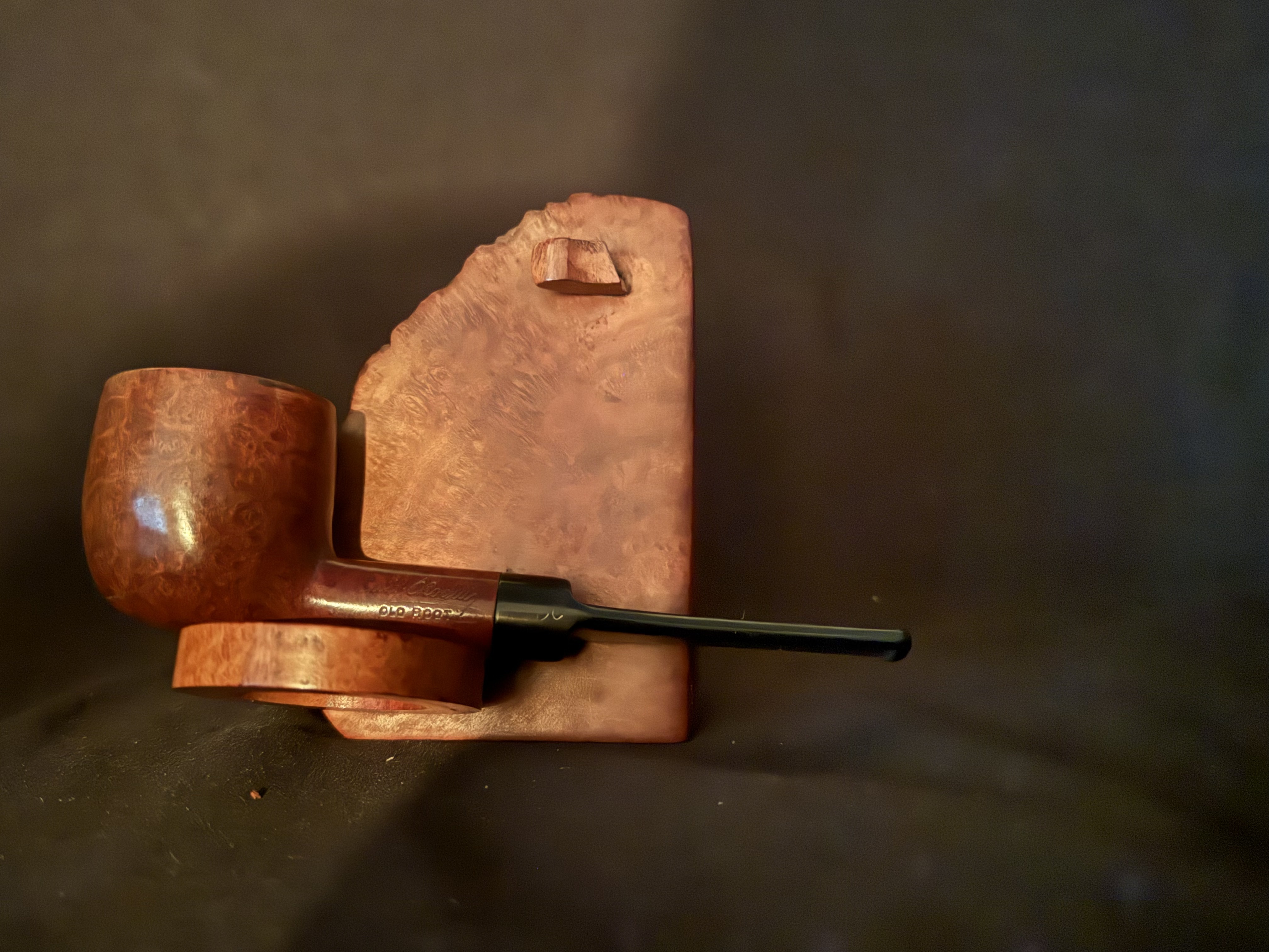 Butz-Choquin Old Root 150.1 St Claude Smooth Straight Pot, Vulcanite Saddle Stem 4